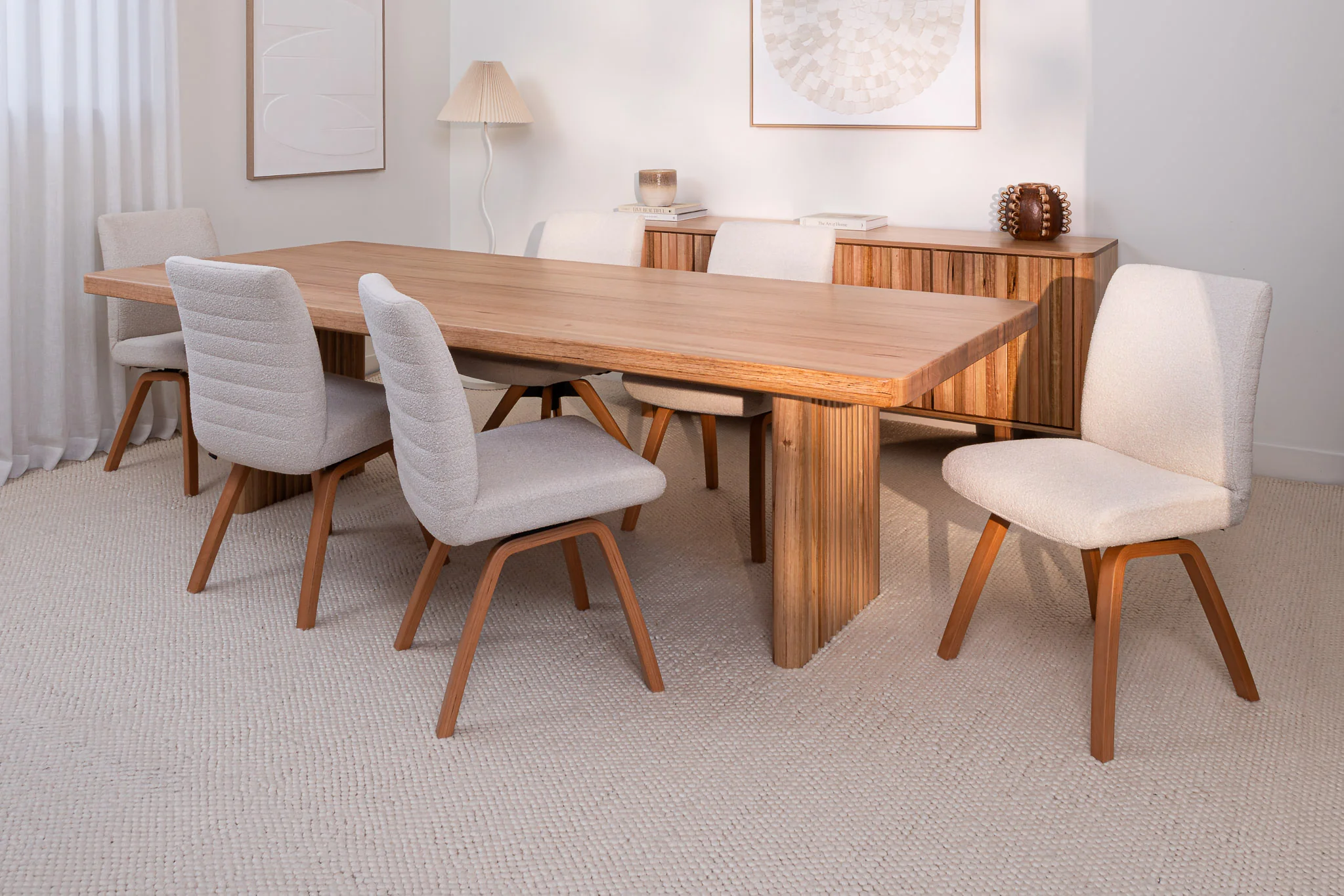 Hermes Curve Vic Ash Feature Grade Dining Table - Image 3