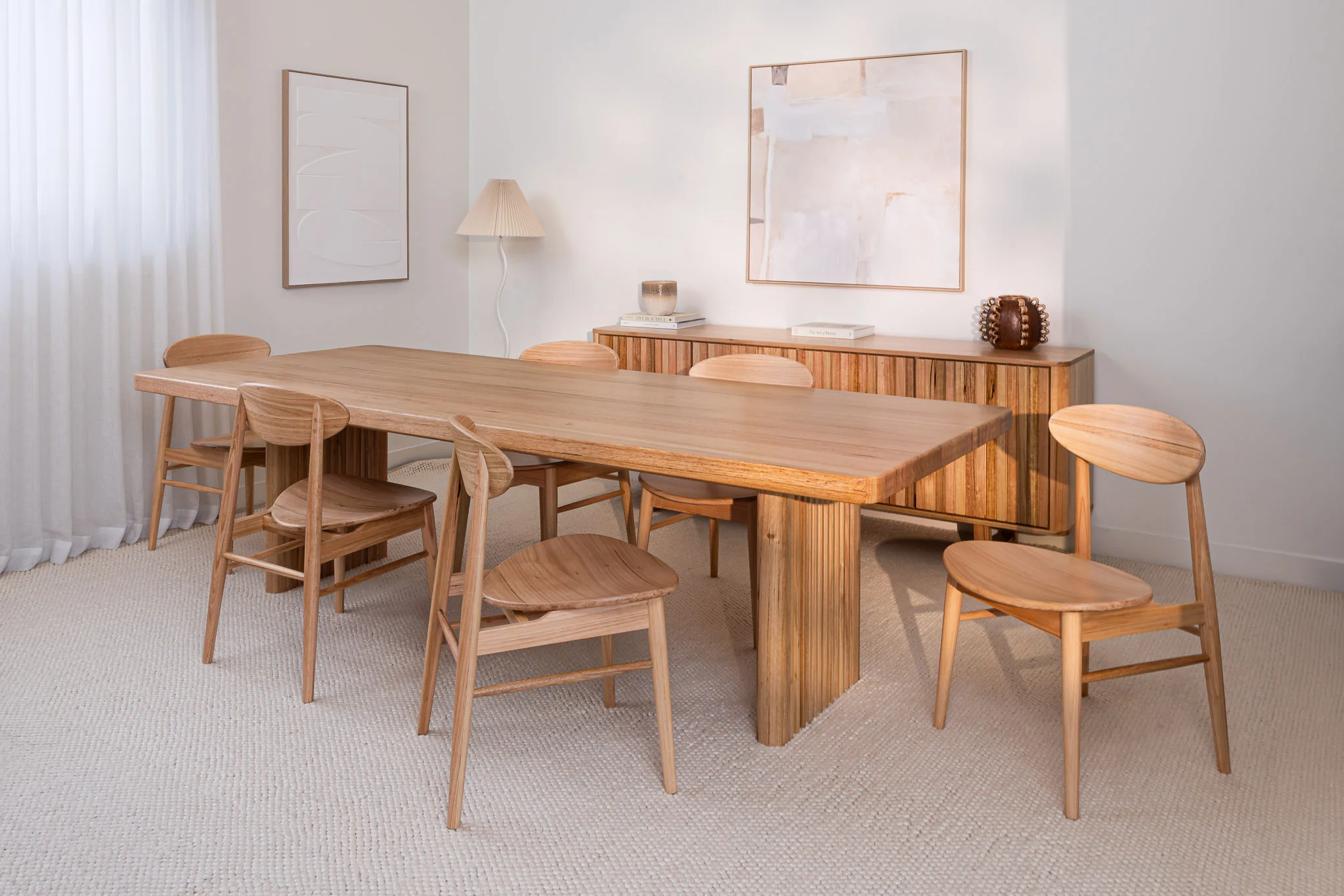 Hermes Curve Vic Ash Feature Grade Dining Table - Image 4