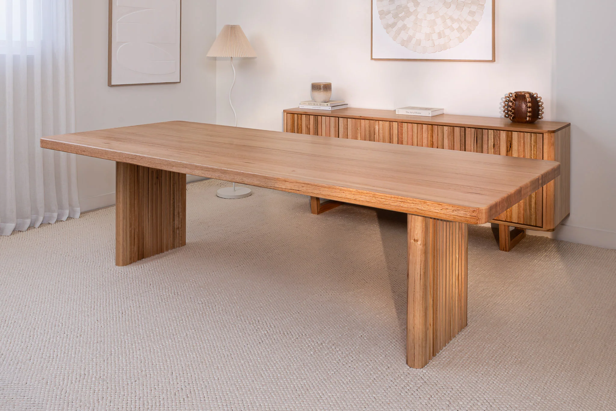 Hermes Curve Vic Ash Feature Grade Dining Table - Image 6