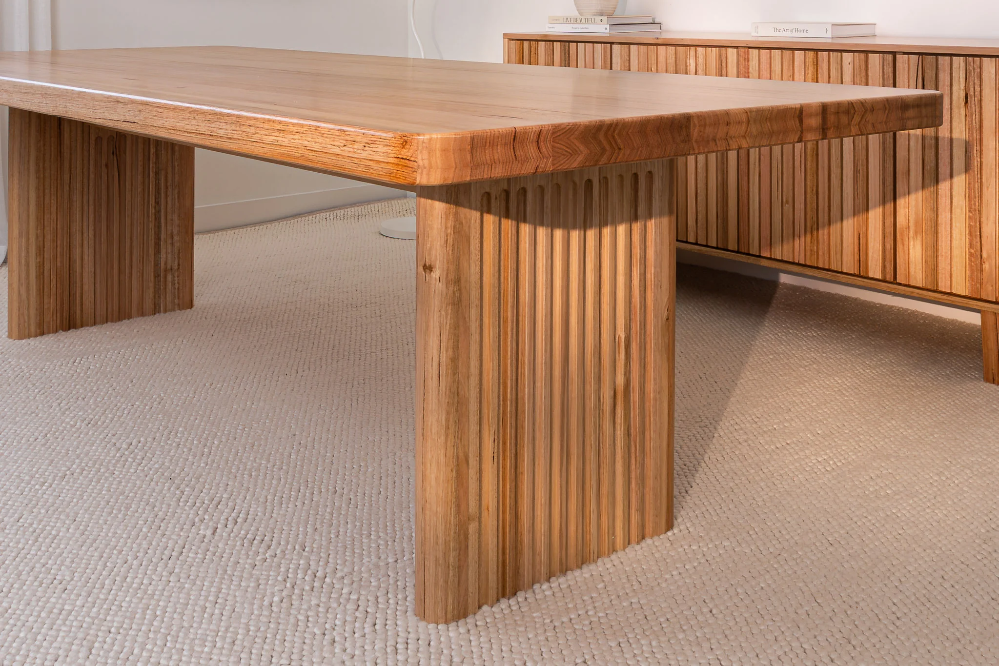 Hermes Curve Vic Ash Feature Grade Dining Table - Image 7