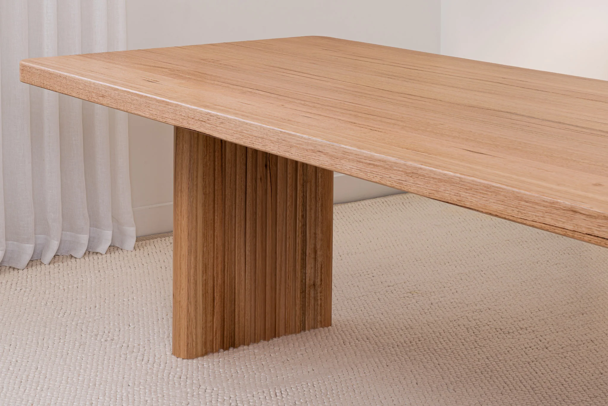 Hermes Curve Vic Ash Feature Grade Dining Table - Image 8