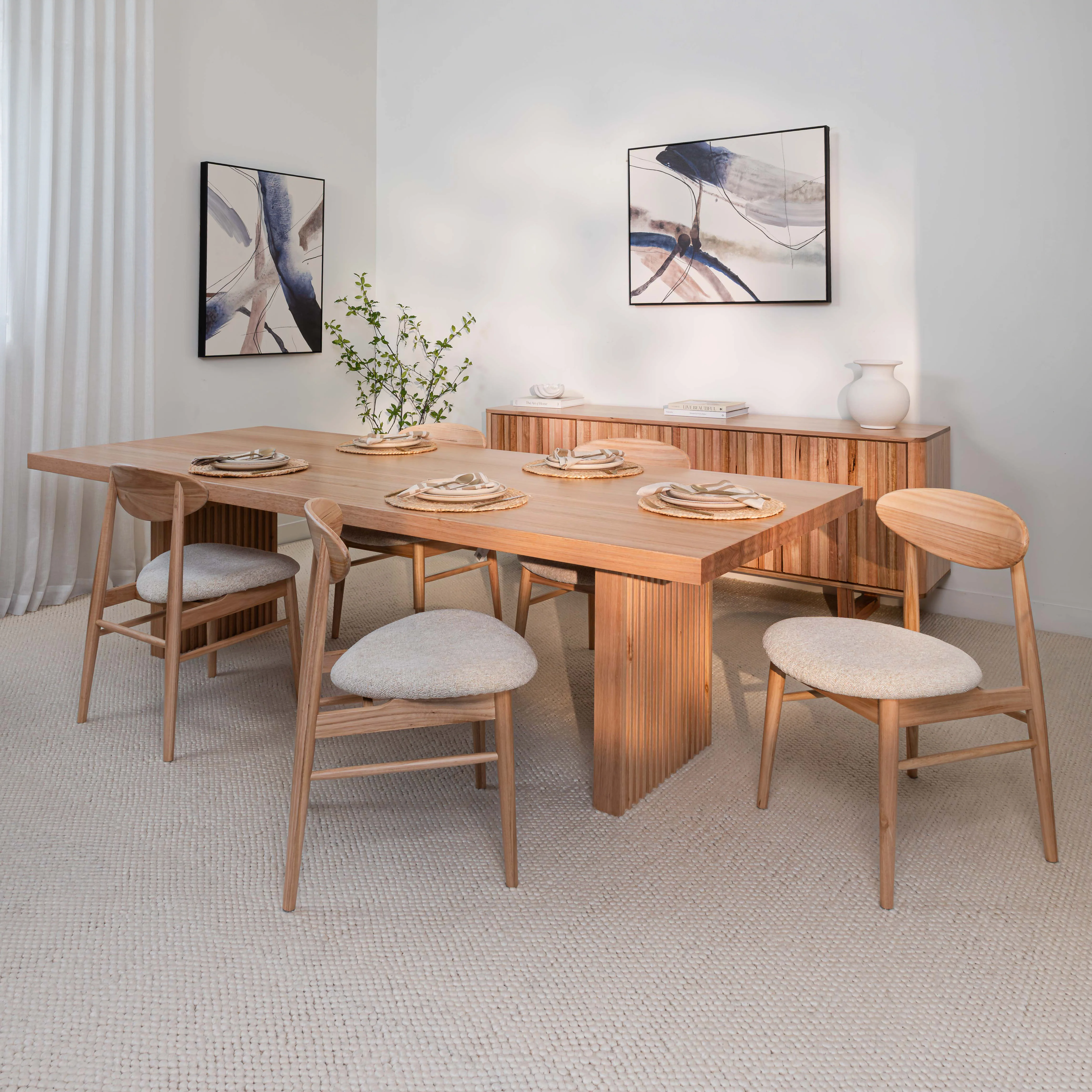 Hermes Vic Ash Signature Dining Table