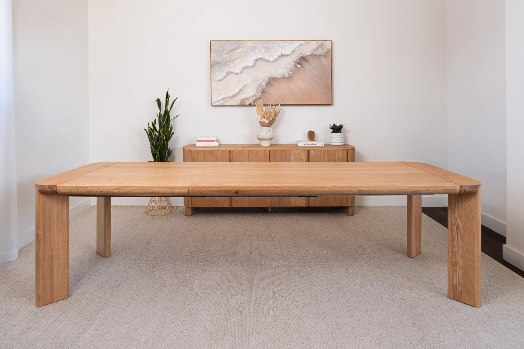 Juniper American Oak Extension Dining Table - Image 12