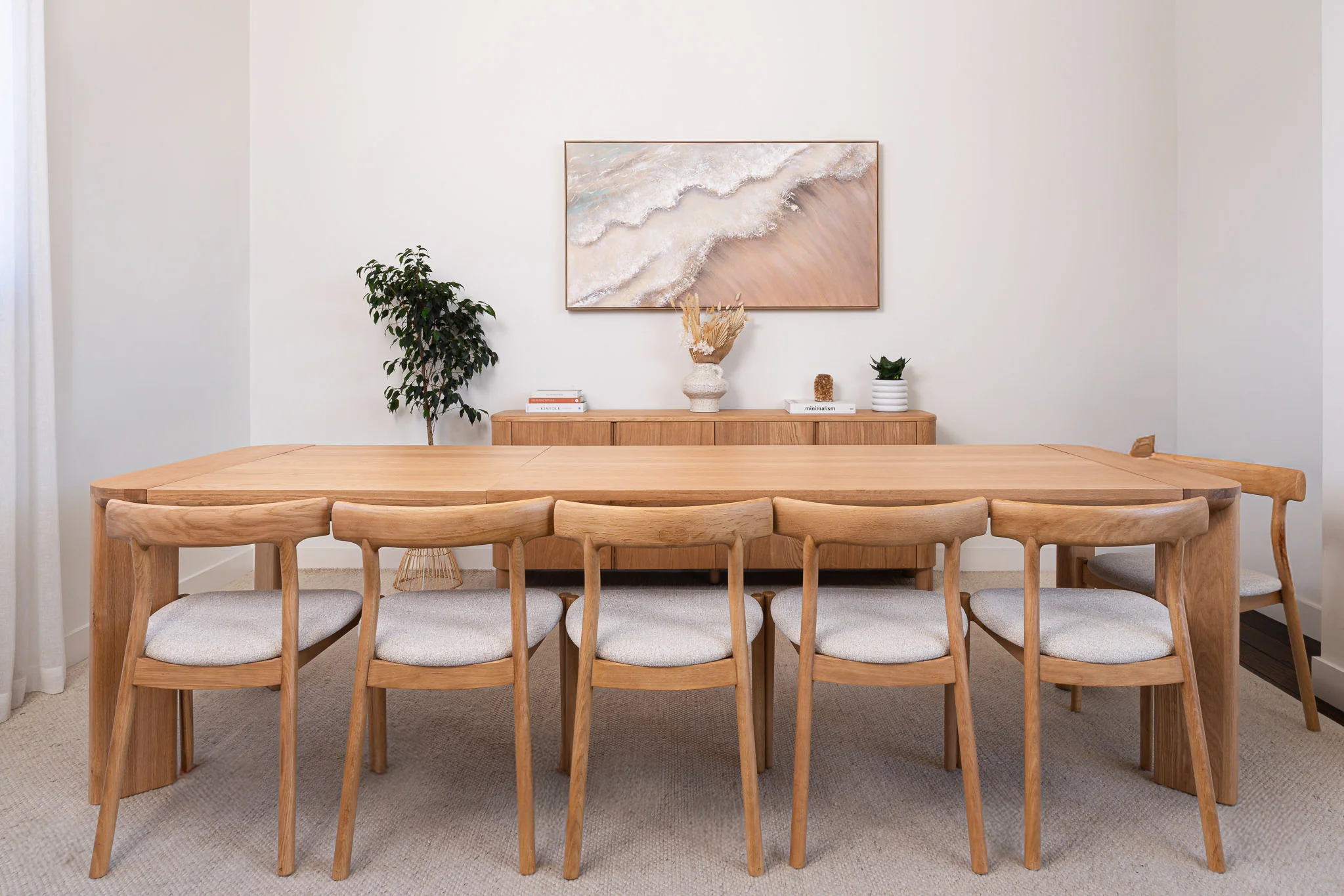 Juniper American Oak Extension Dining Table - Image 22