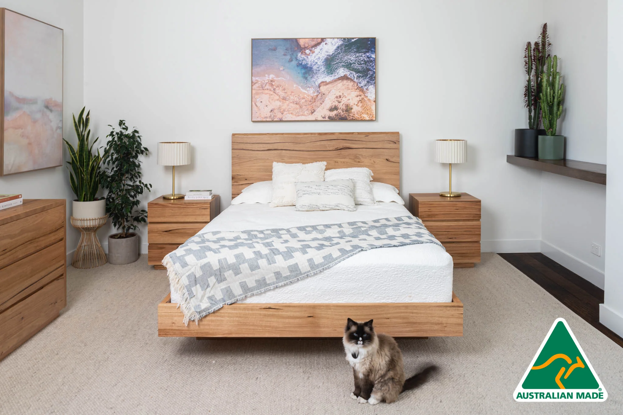 Kobe Live Edge Messmate Bed Frame - Image 9