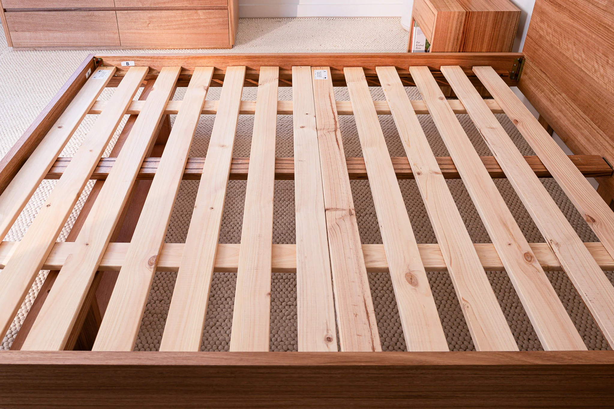 Kobe Live Edge Tasmanian Oak Bed Frame - Image 11