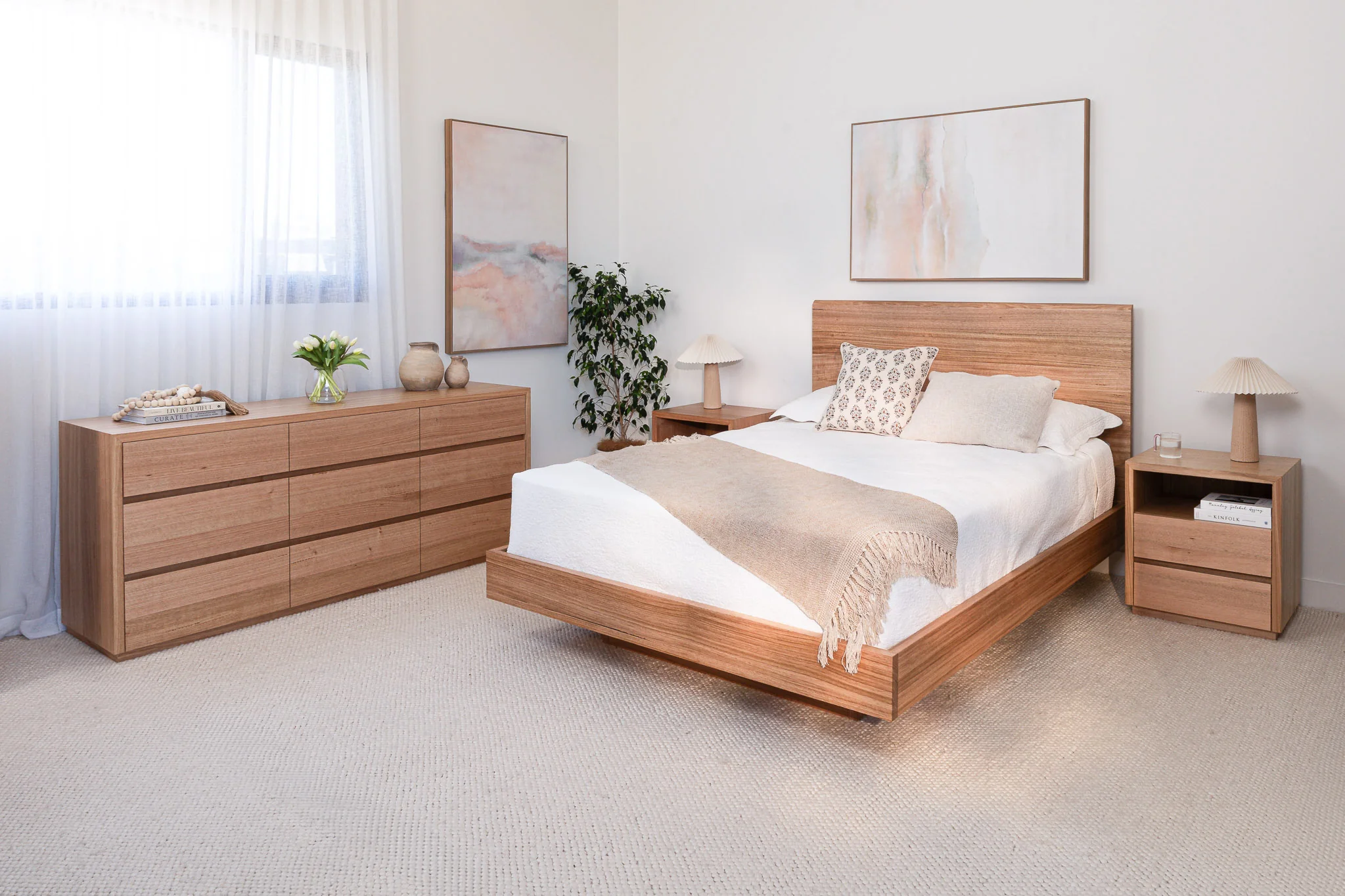 Kobe Live Edge Tasmanian Oak Bed Frame - Image 3