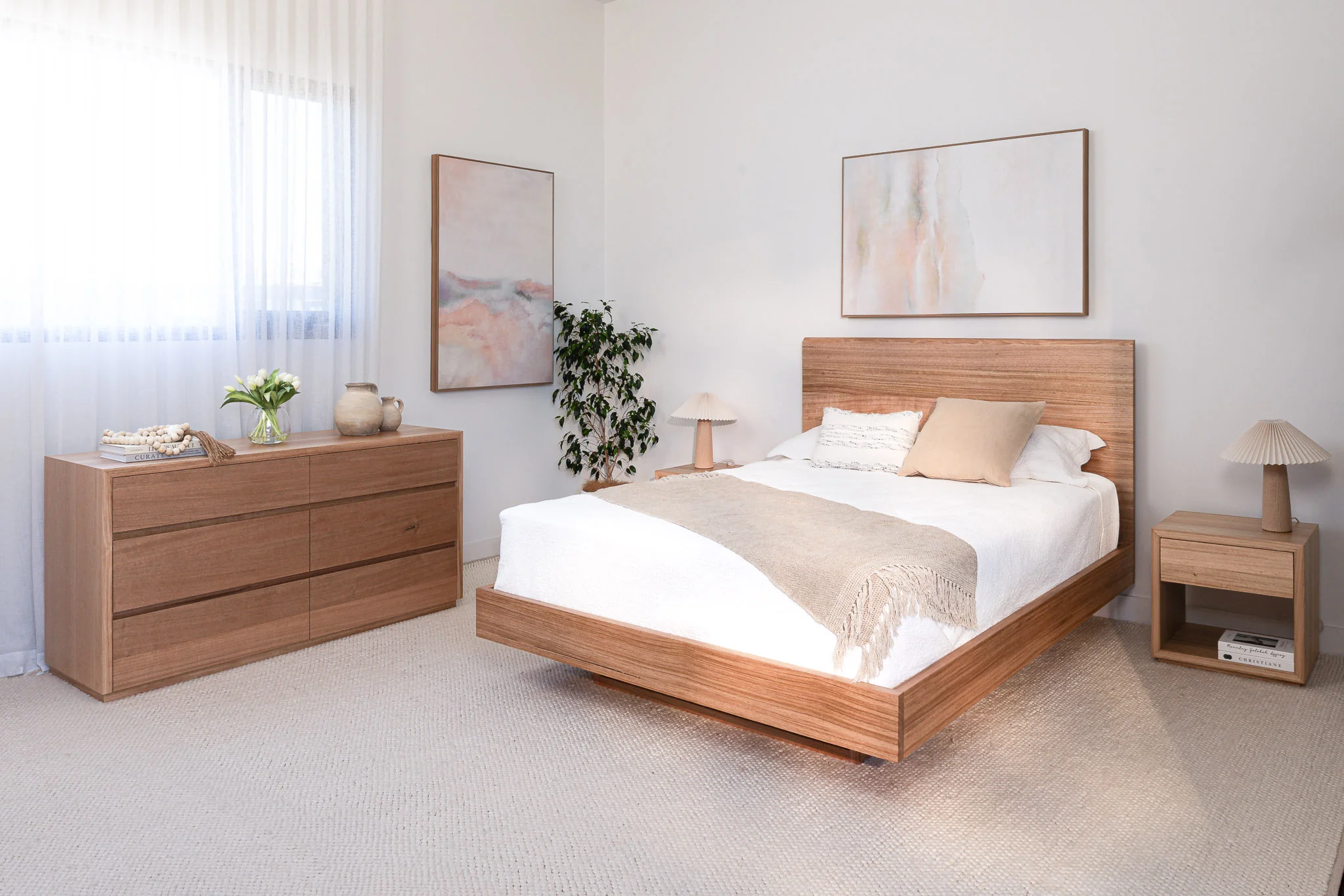 Kobe Live Edge Tasmanian Oak Bed Frame - Image 5