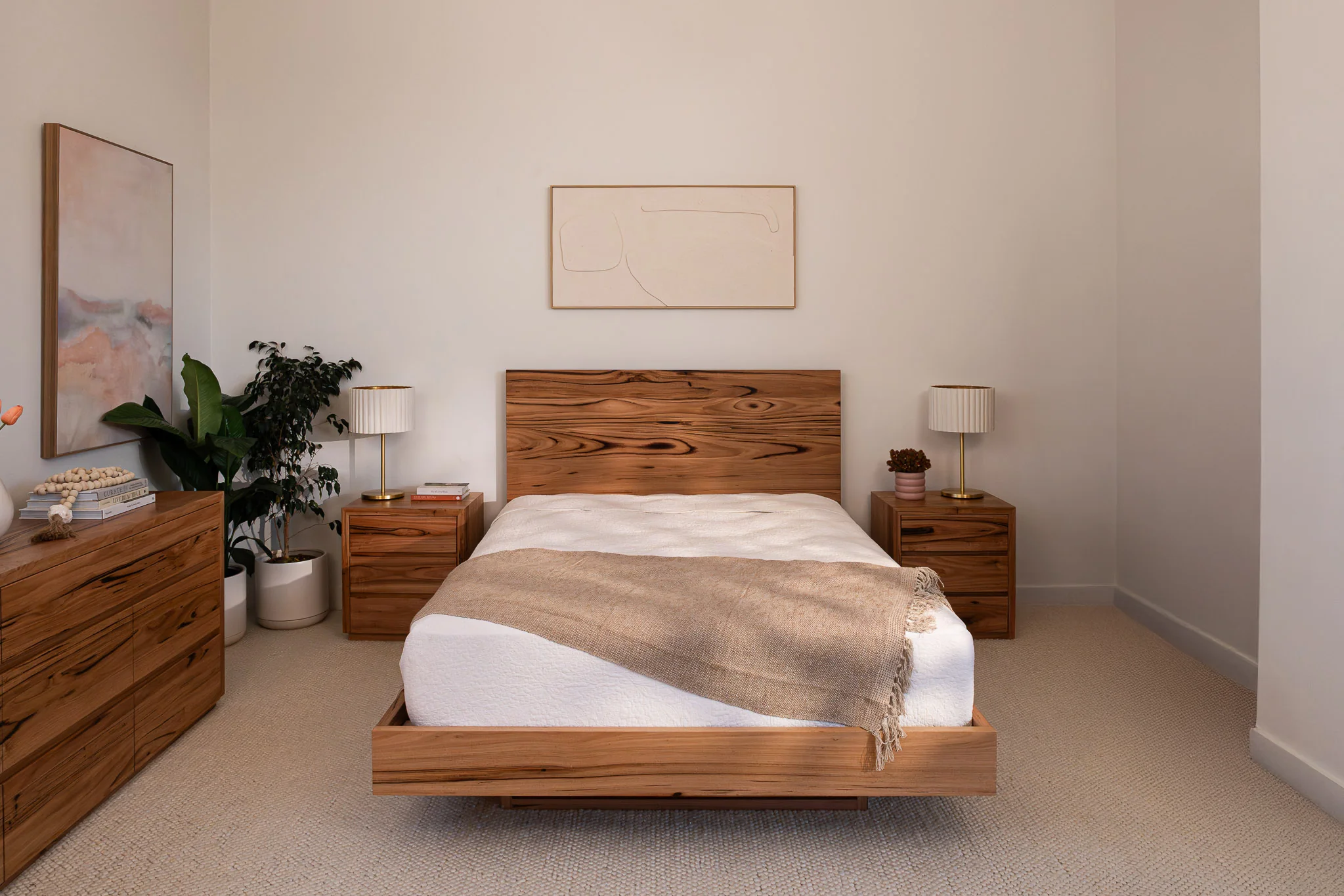 Kobe Straight Edge Messmate Bed Frame - Image 6