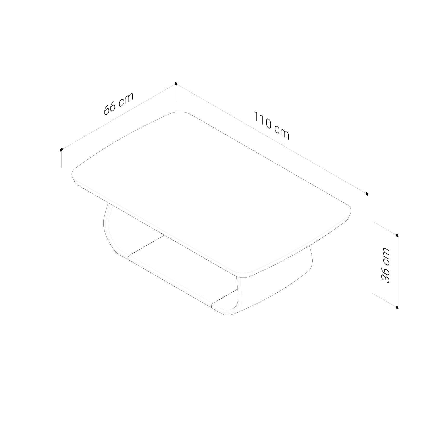 Lyric American Oak Coffee Table - Image 7
