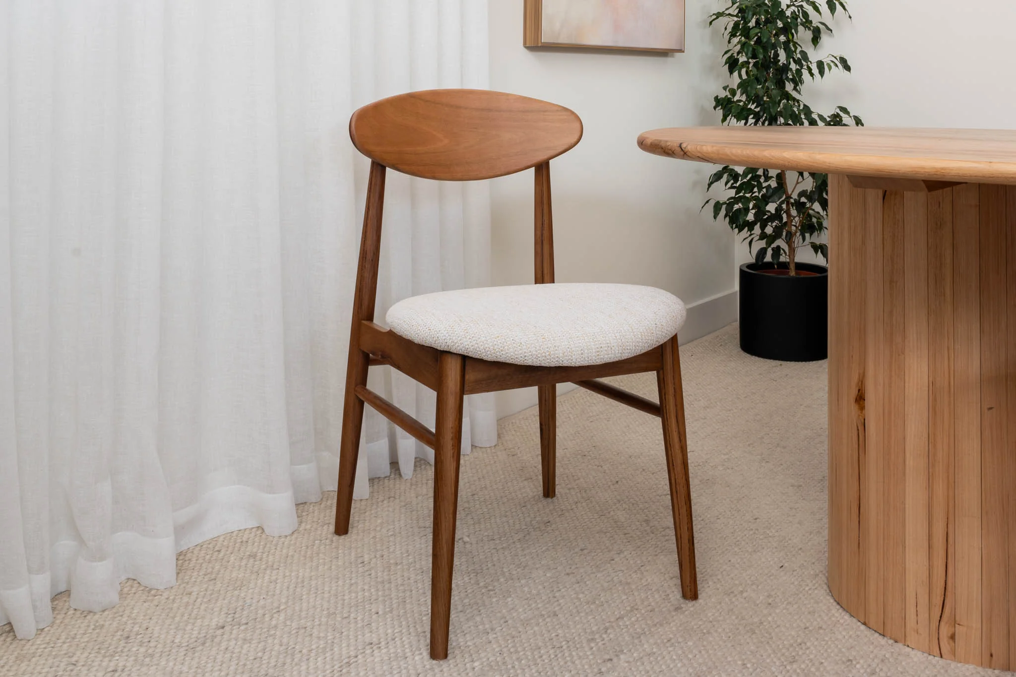 Lotus Blackbutt Dining Chair - Image 10