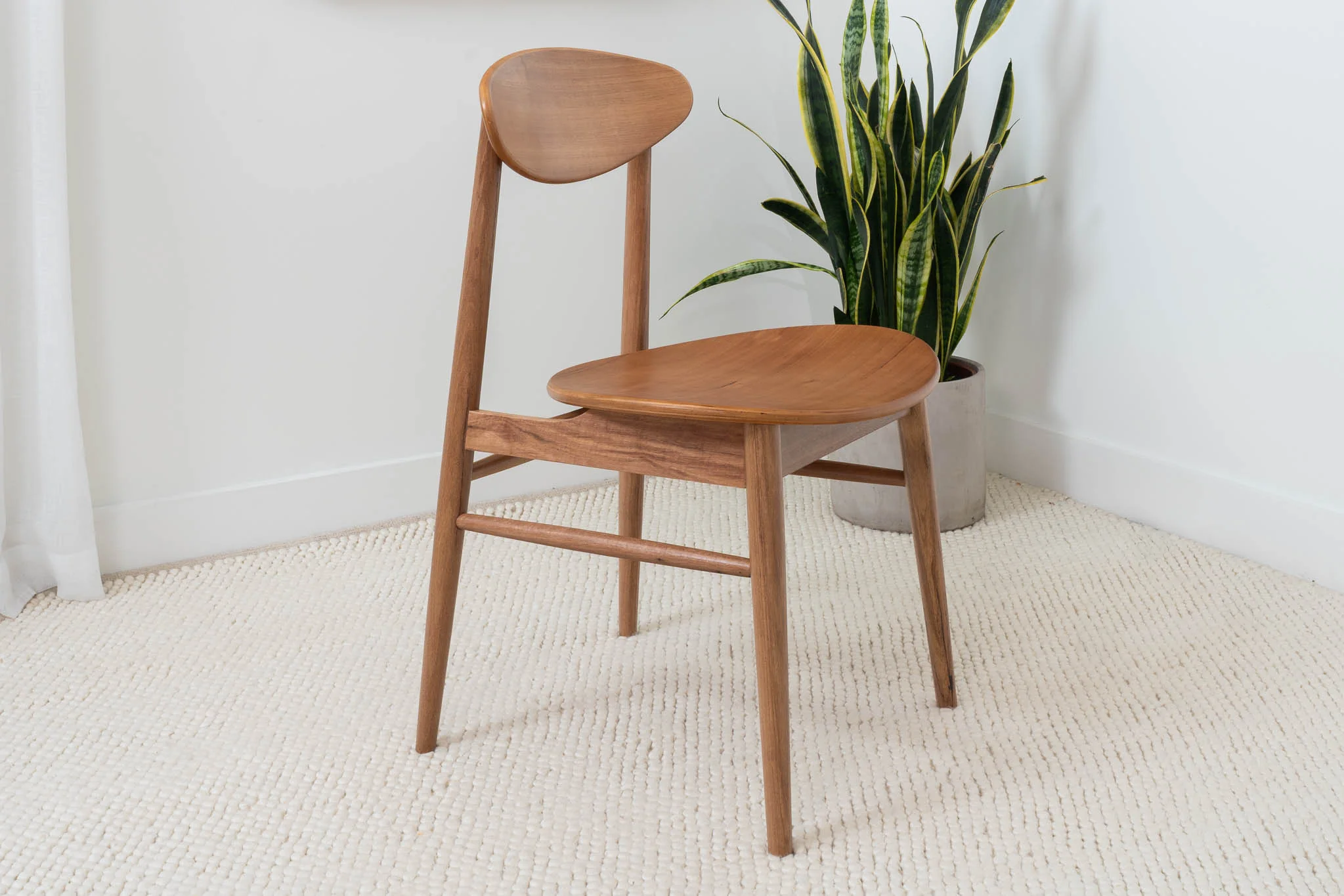 Lotus Blackbutt Dining Chair - Image 12