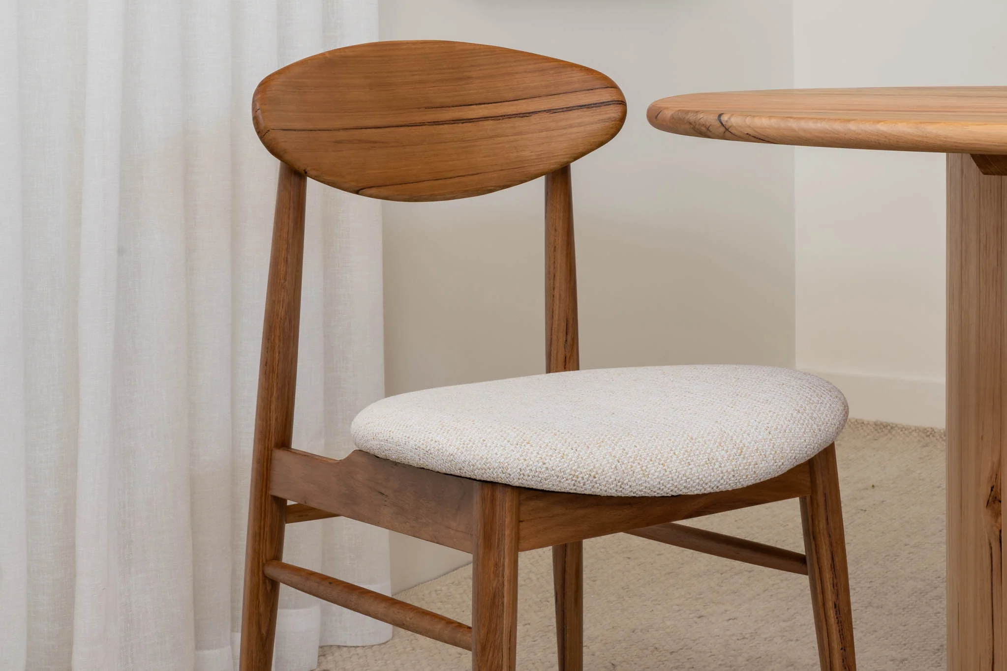 Lotus Blackbutt Dining Chair - Image 14