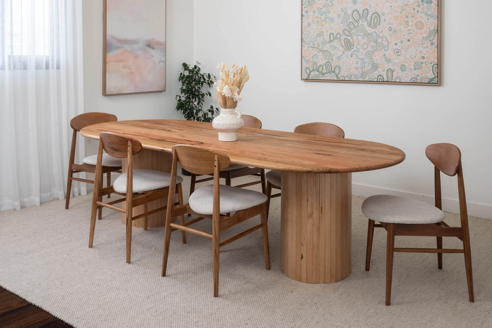 Lotus Blackbutt Dining Chair - Image 2