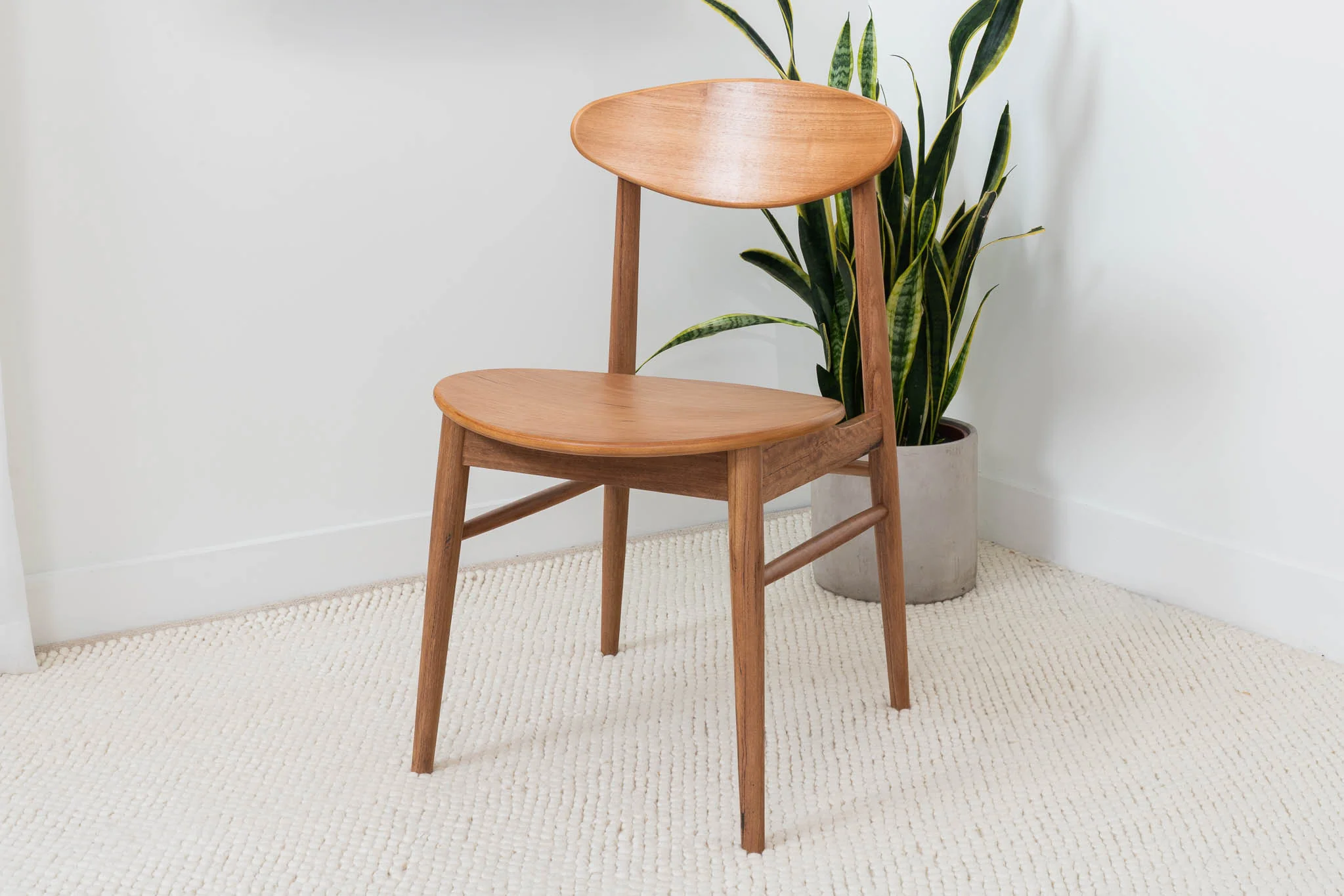 Lotus Blackbutt Dining Chair - Image 3