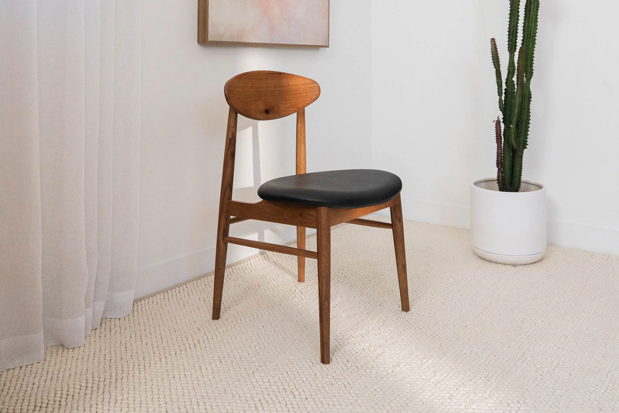 Lotus Blackbutt Dining Chair - Image 4