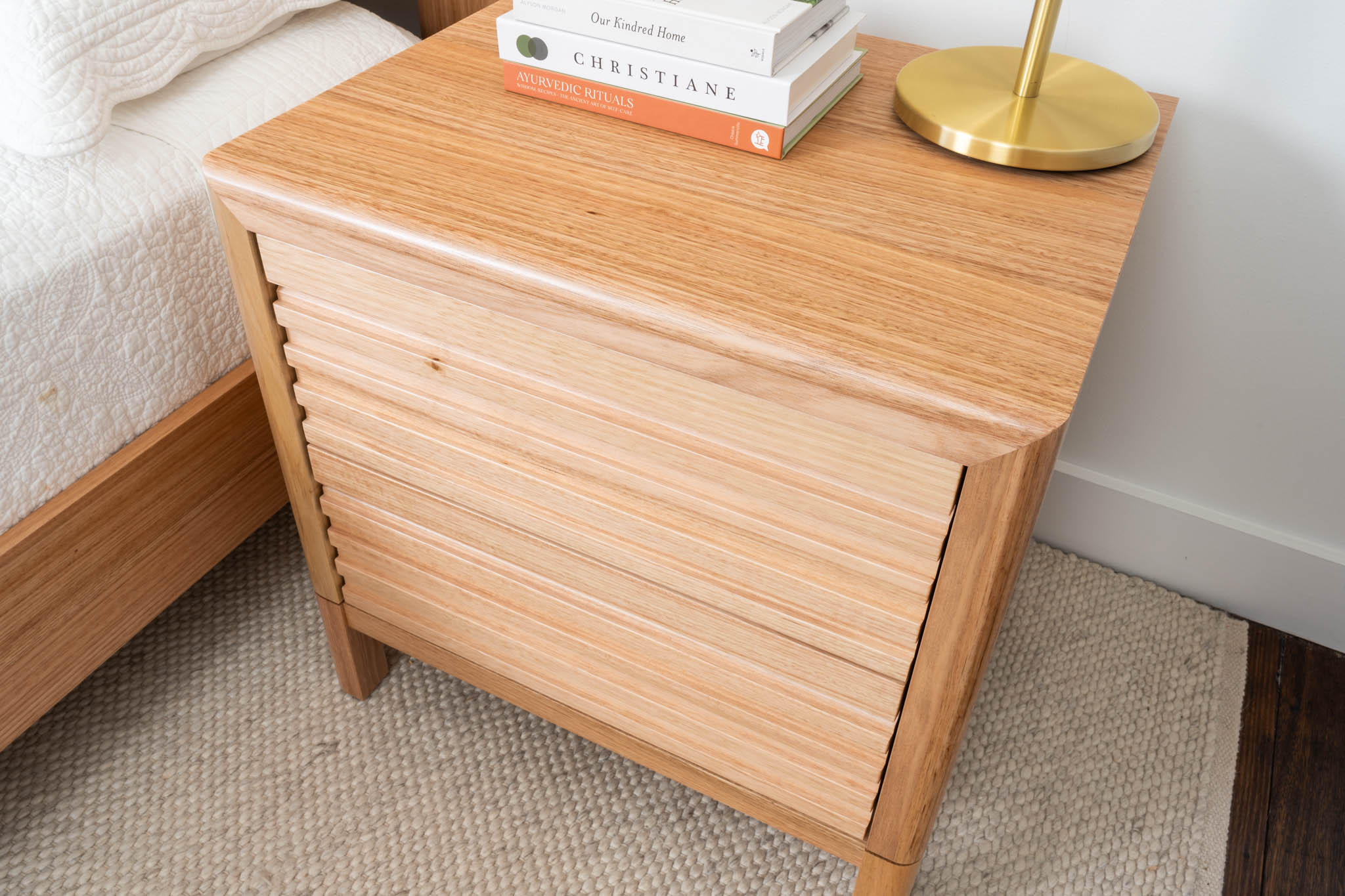 Luna Tasmanian Oak Signature Bedside Table - Image 6