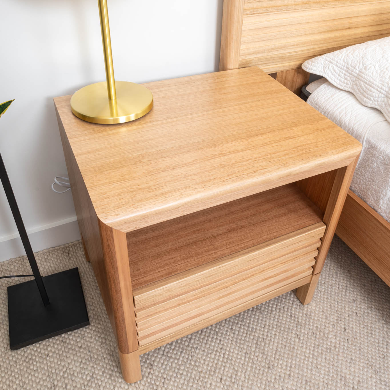 Luna Tasmanian Oak Signature Bedside Table - Image 7