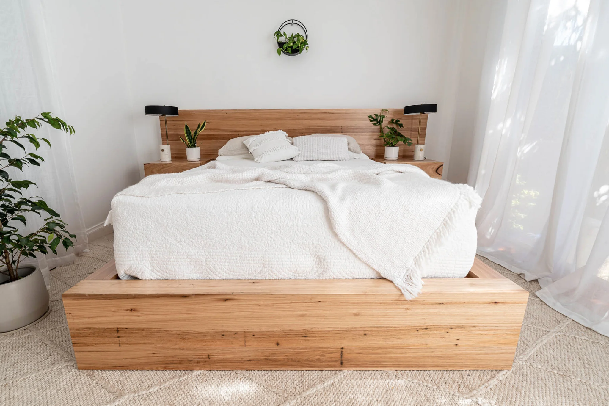 Meadow 2 Drawer Extended Headboard Messmate Bed Frame - Image 12