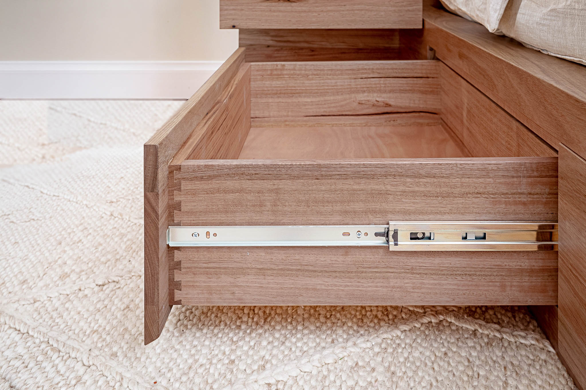 Meadow 2 Drawer Extended Headboard Messmate Bed Frame - Image 16