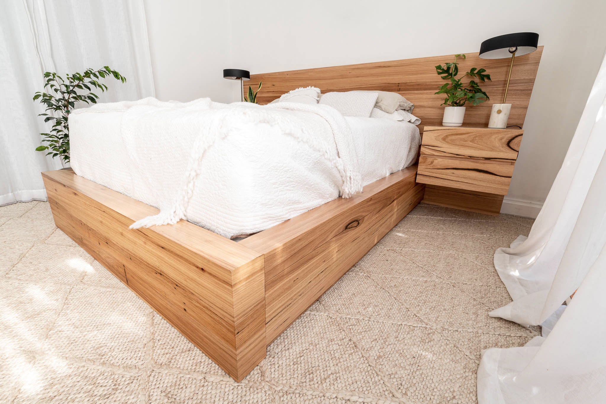 Meadow 2 Drawer Extended Headboard Messmate Bed Frame - Image 7