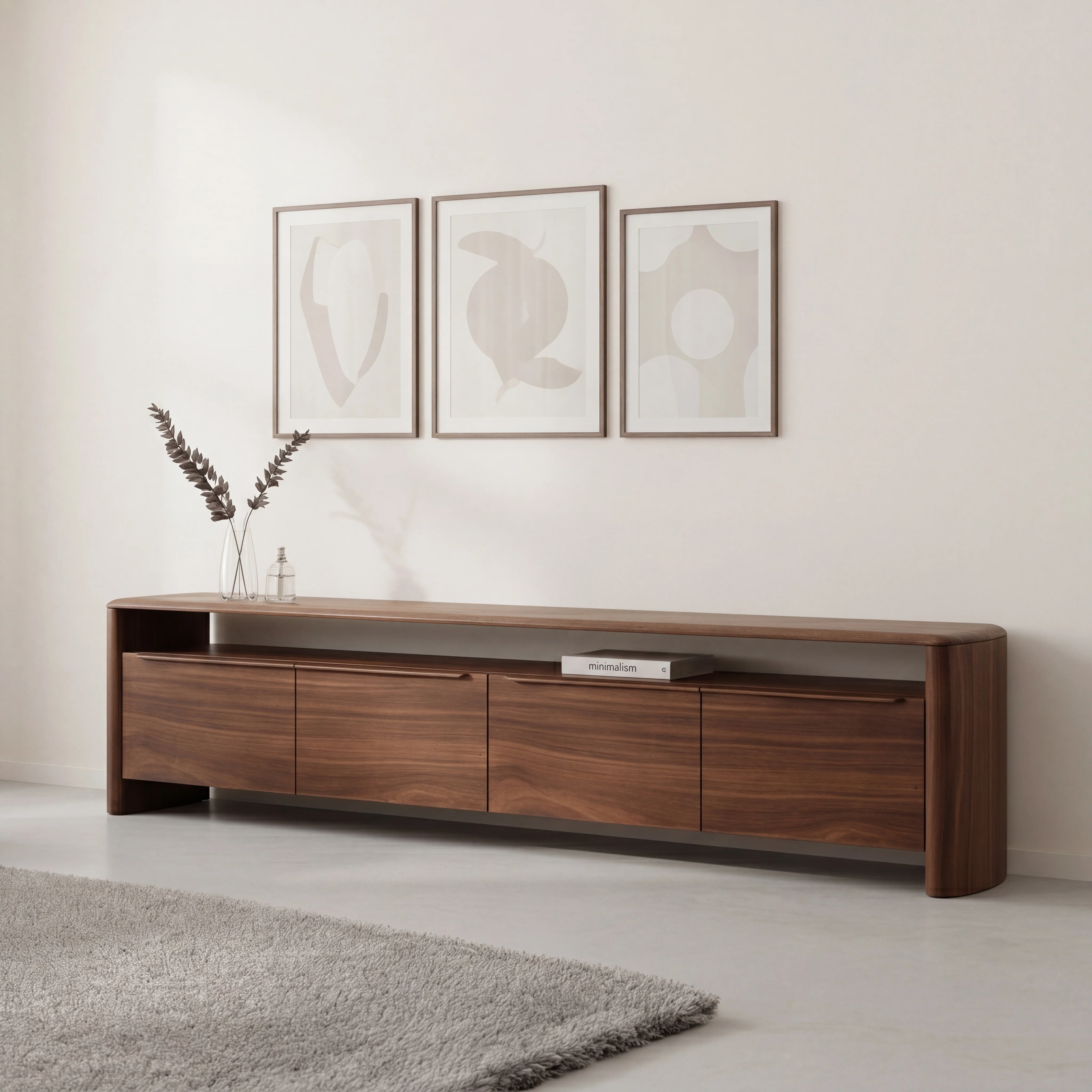 Mystis Walnut Entertainment Unit - Image 2