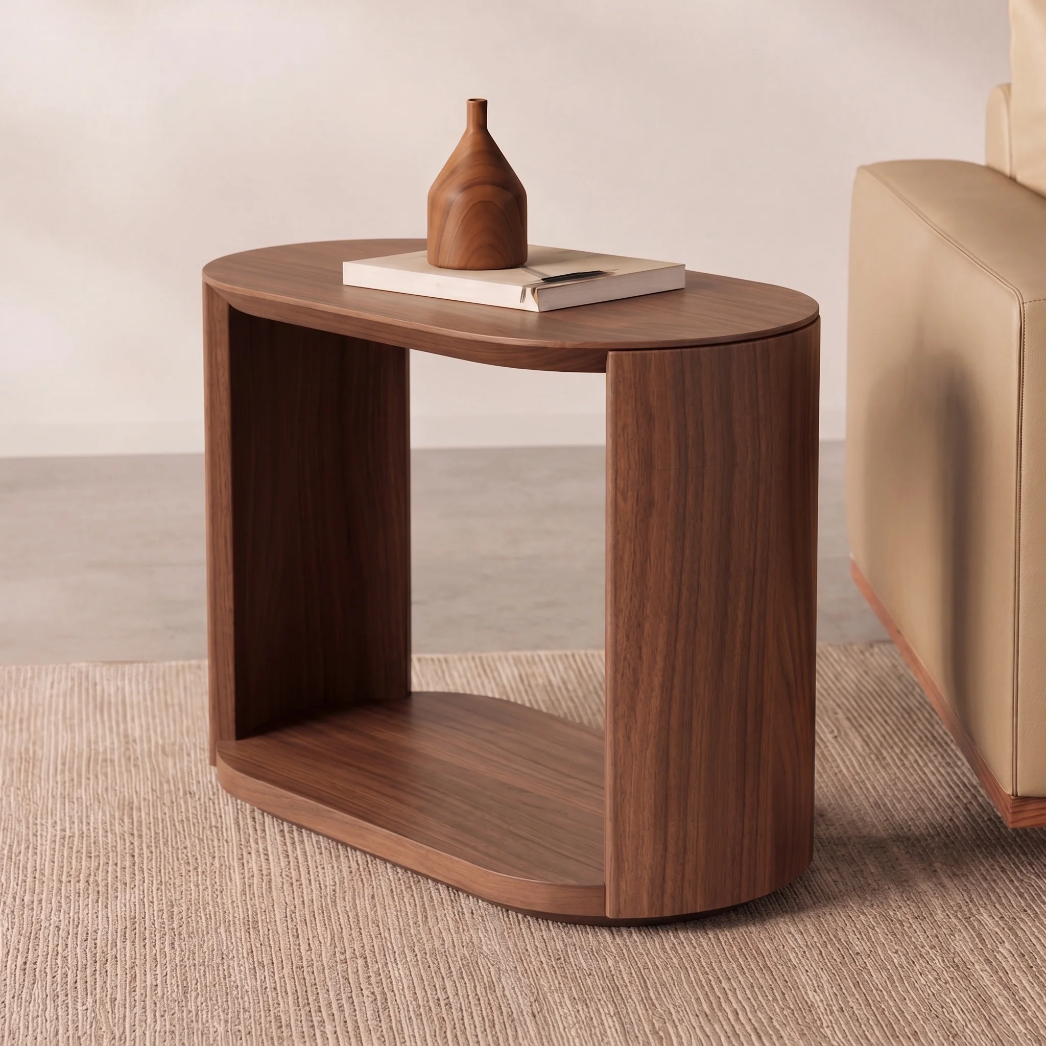 Mystis Walnut Side Table
