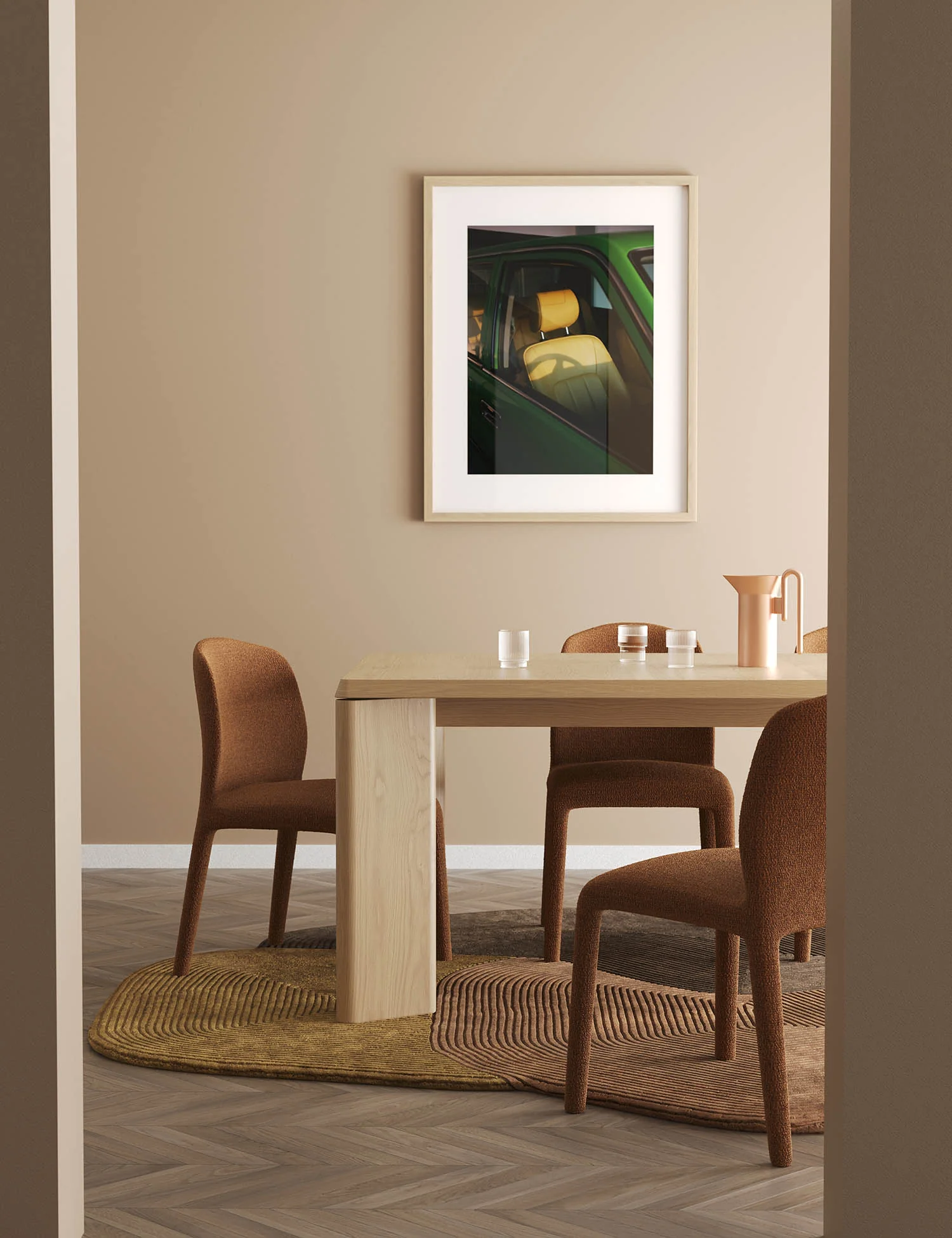 Niko Oak Dining Table - Image 3