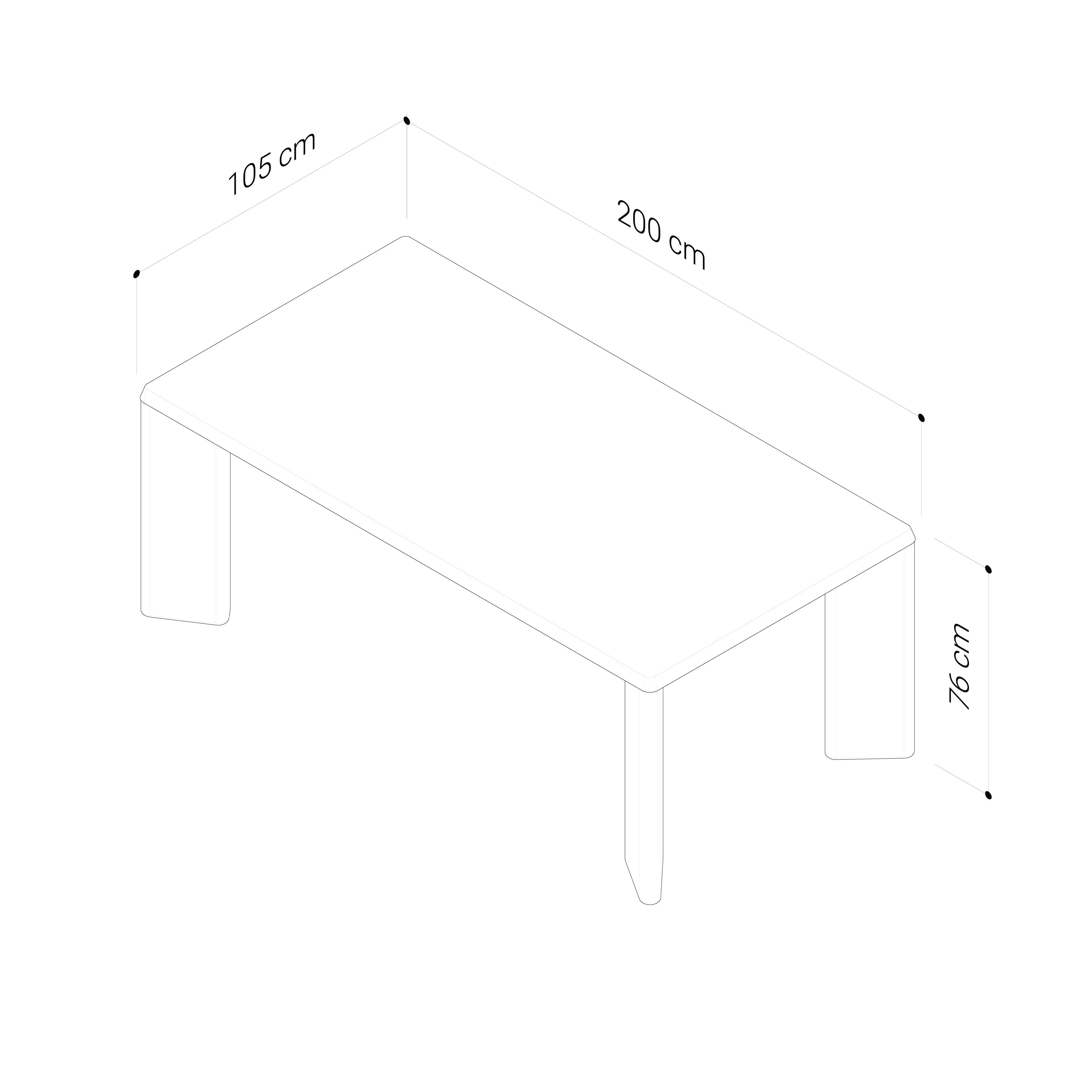 Niko Oak Dining Table - Image 8