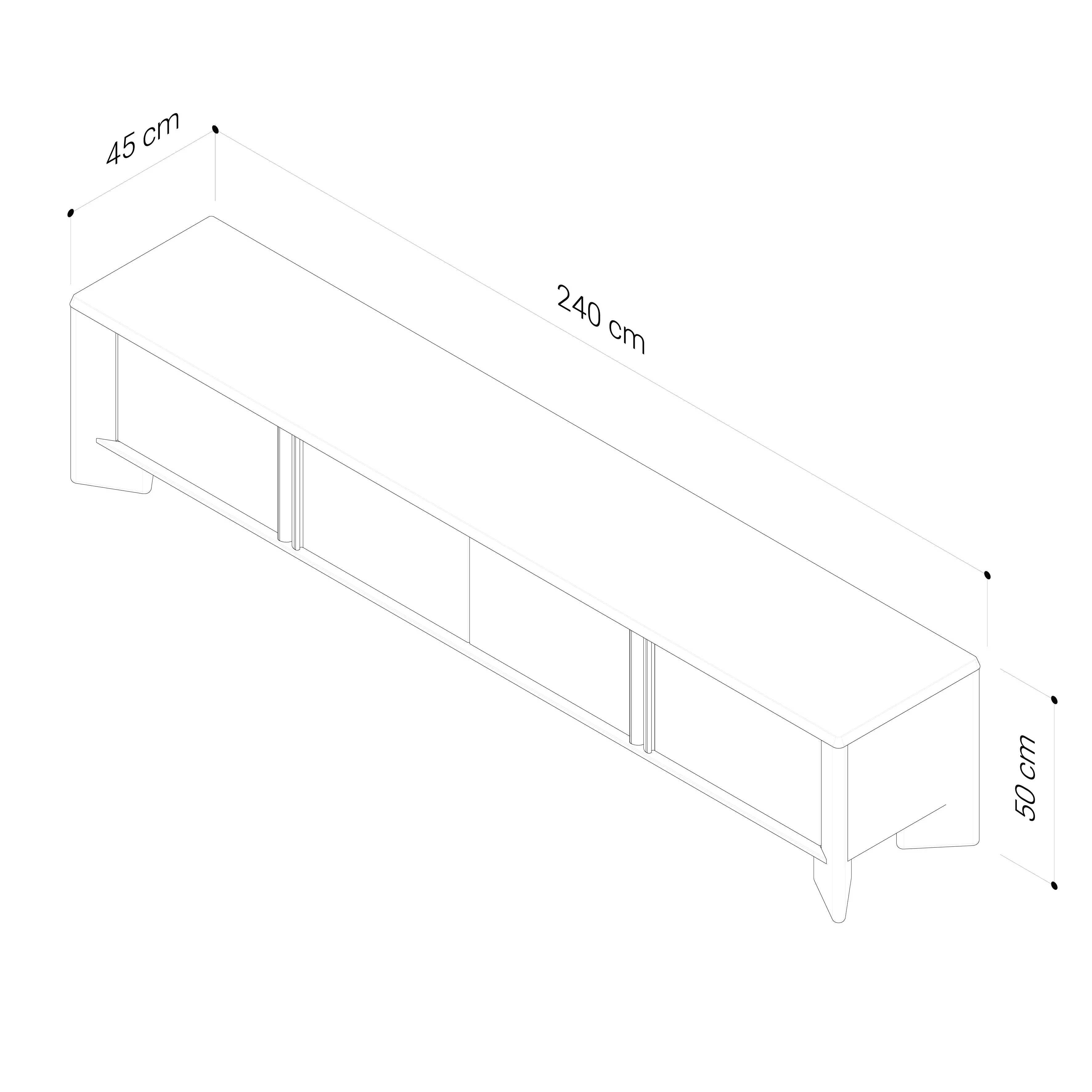 Niko Oak Entertainment Unit - Image 7