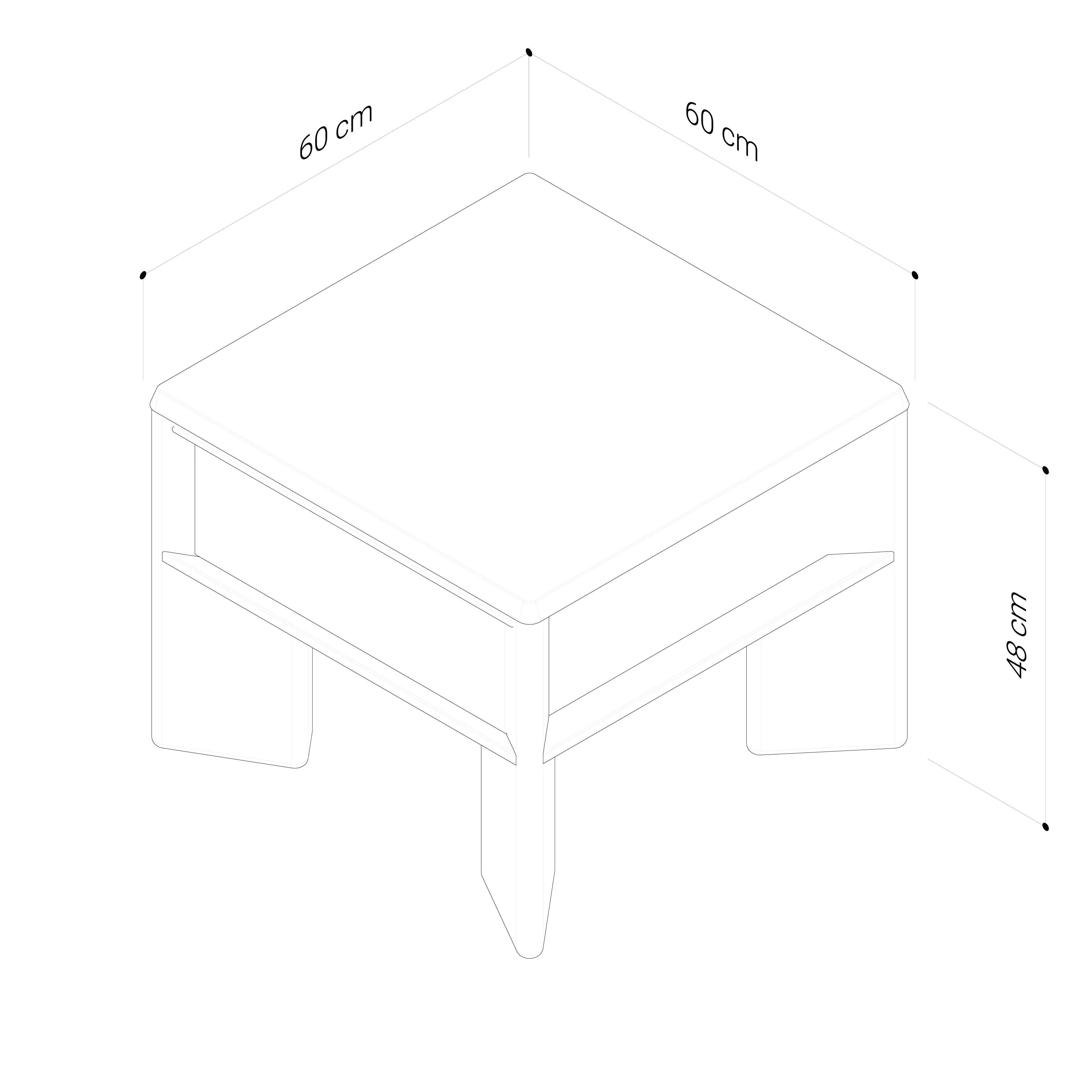 Niko Oak Side & Lamp Table - Image 7