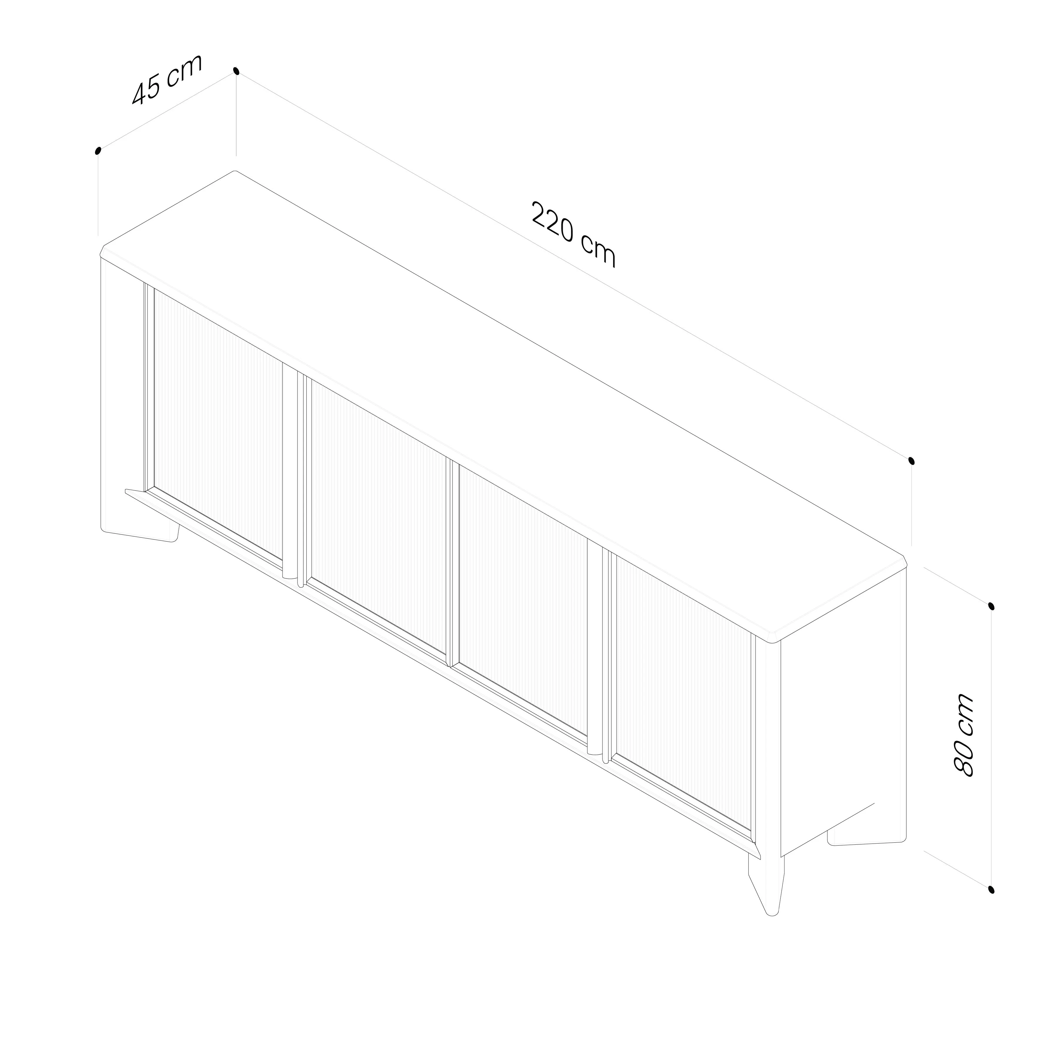 Niko Oak Sideboard & Buffet - Image 7