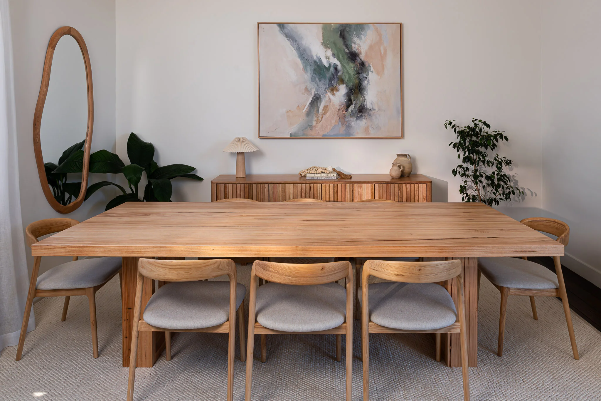 Osaka Vic Ash Feature Grade Dining Table - Image 4