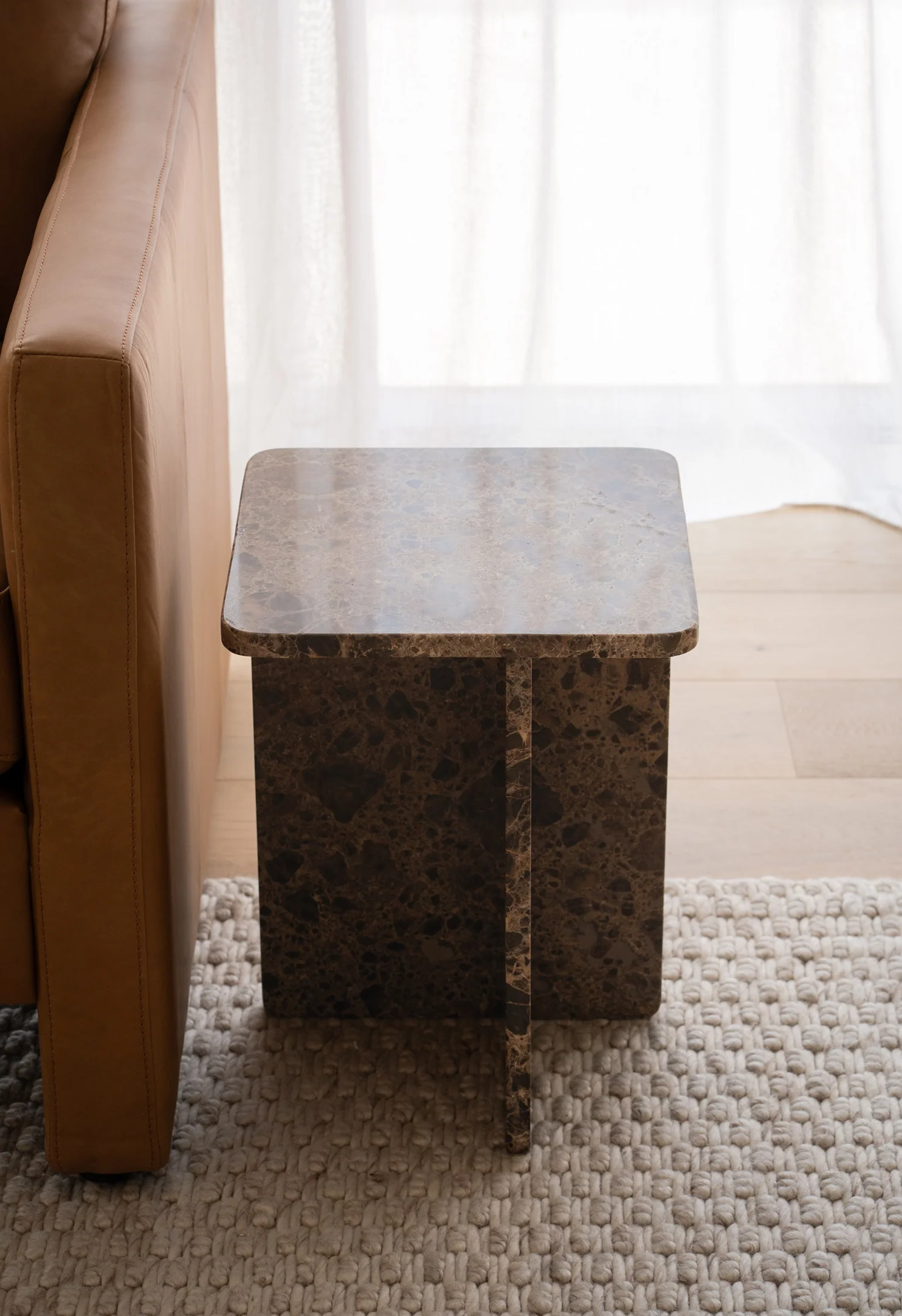 Pier Emperador Marble Side & Lamp Table - Image 3