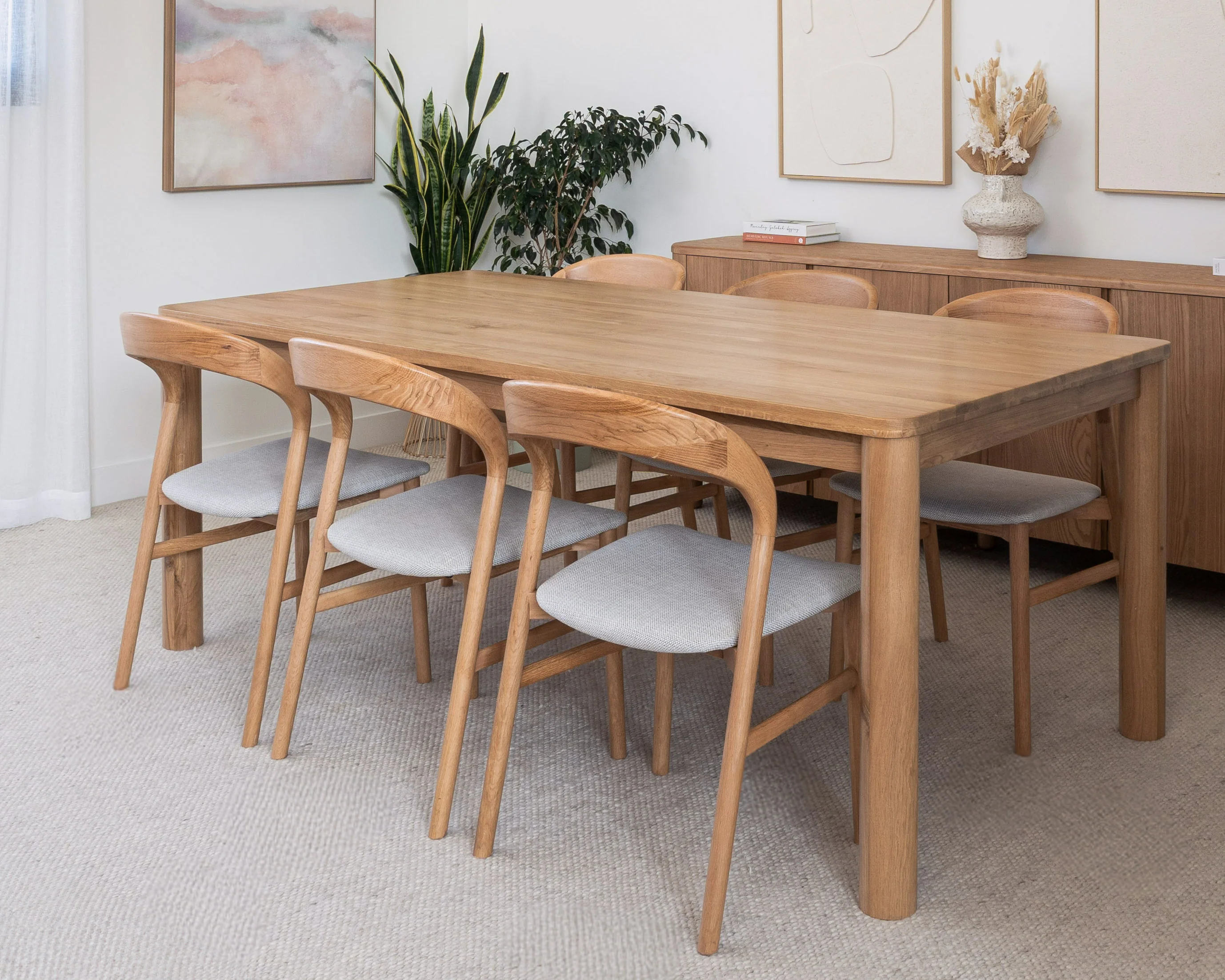 Solara American Oak Dining Table - Image 4