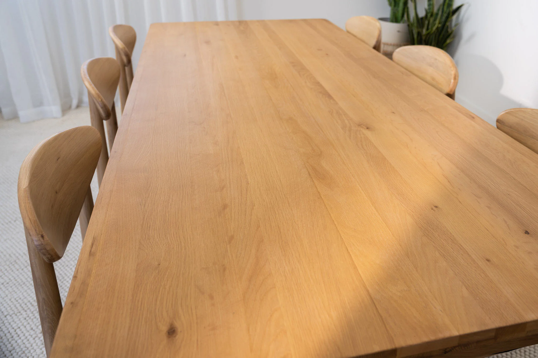 Solara American Oak Dining Table - Image 6