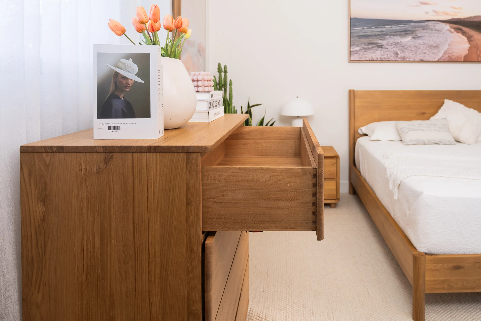 Solara American Oak Tallboy - Image 9