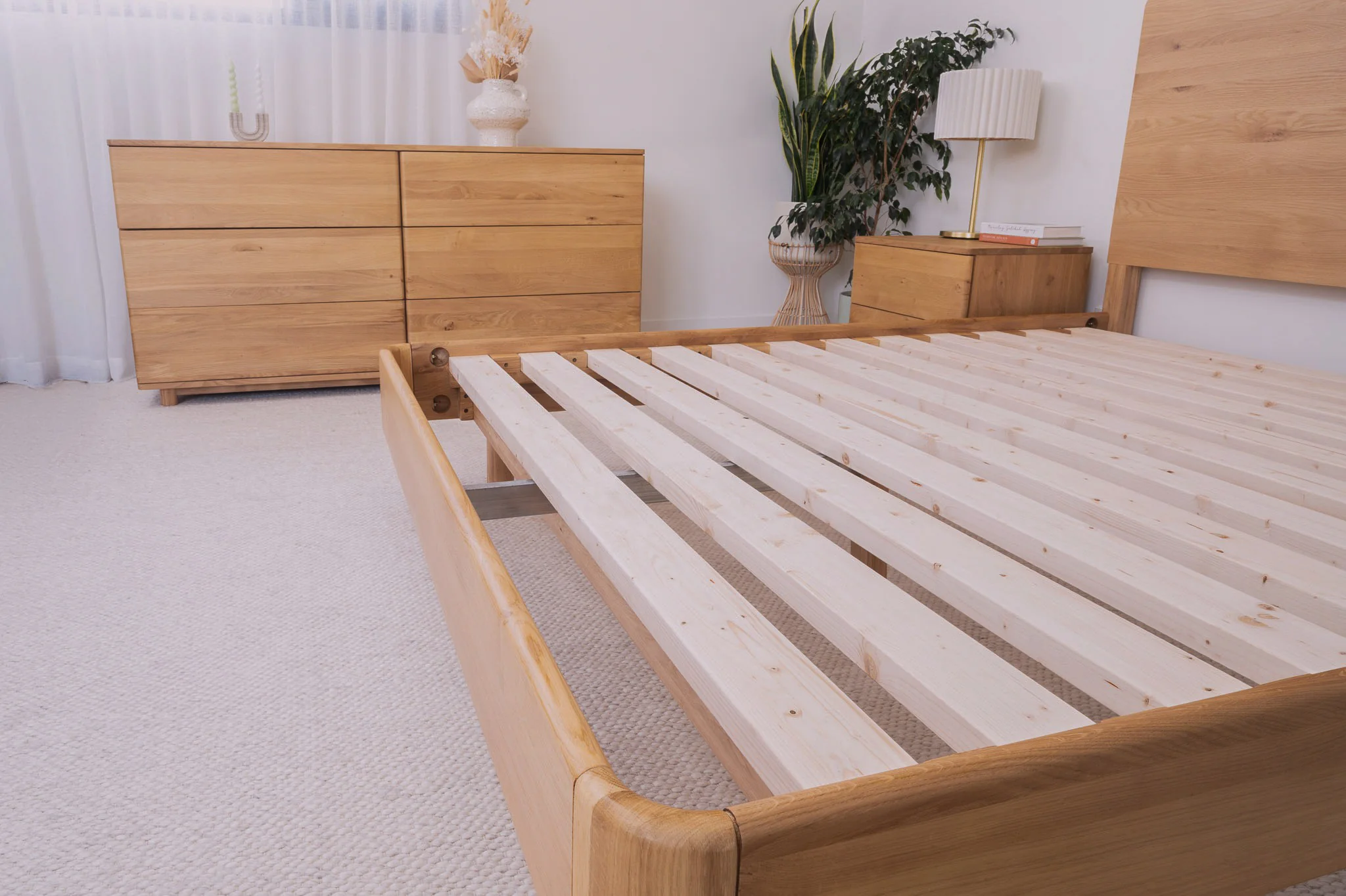 Solara American Oak Bed Frame - Image 9
