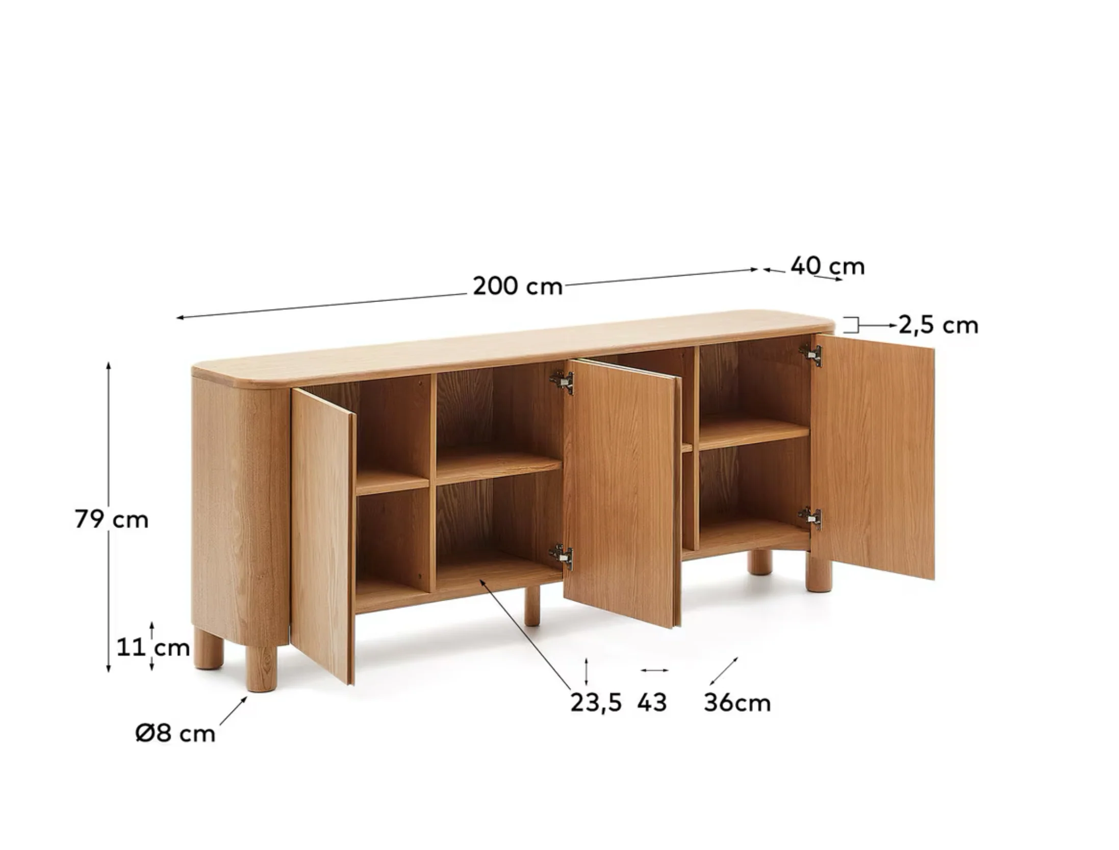 Solstice Ash Sideboard & Buffet - Image 14