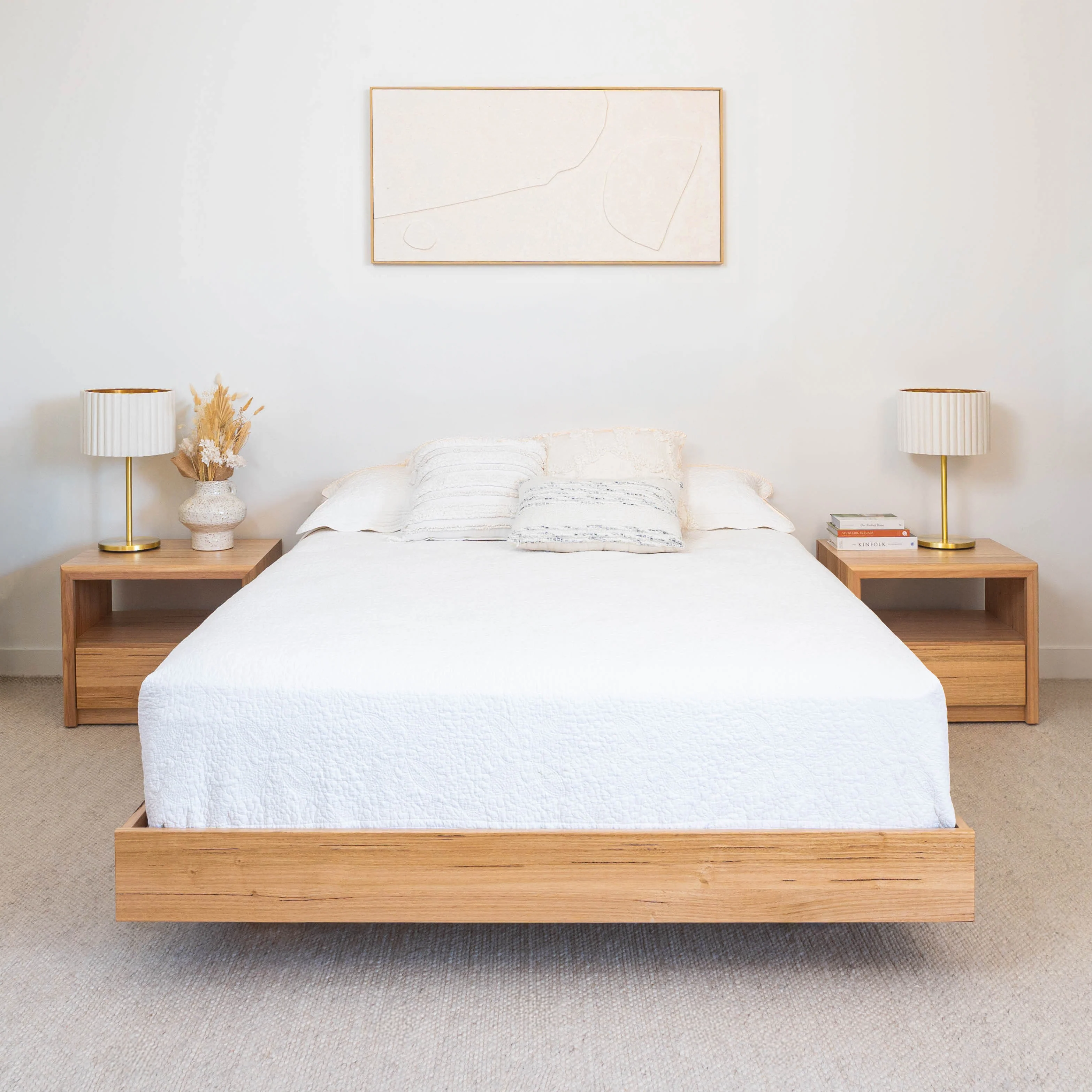 Yakka Base Tasmanian Oak Feature Grade Bed Frame