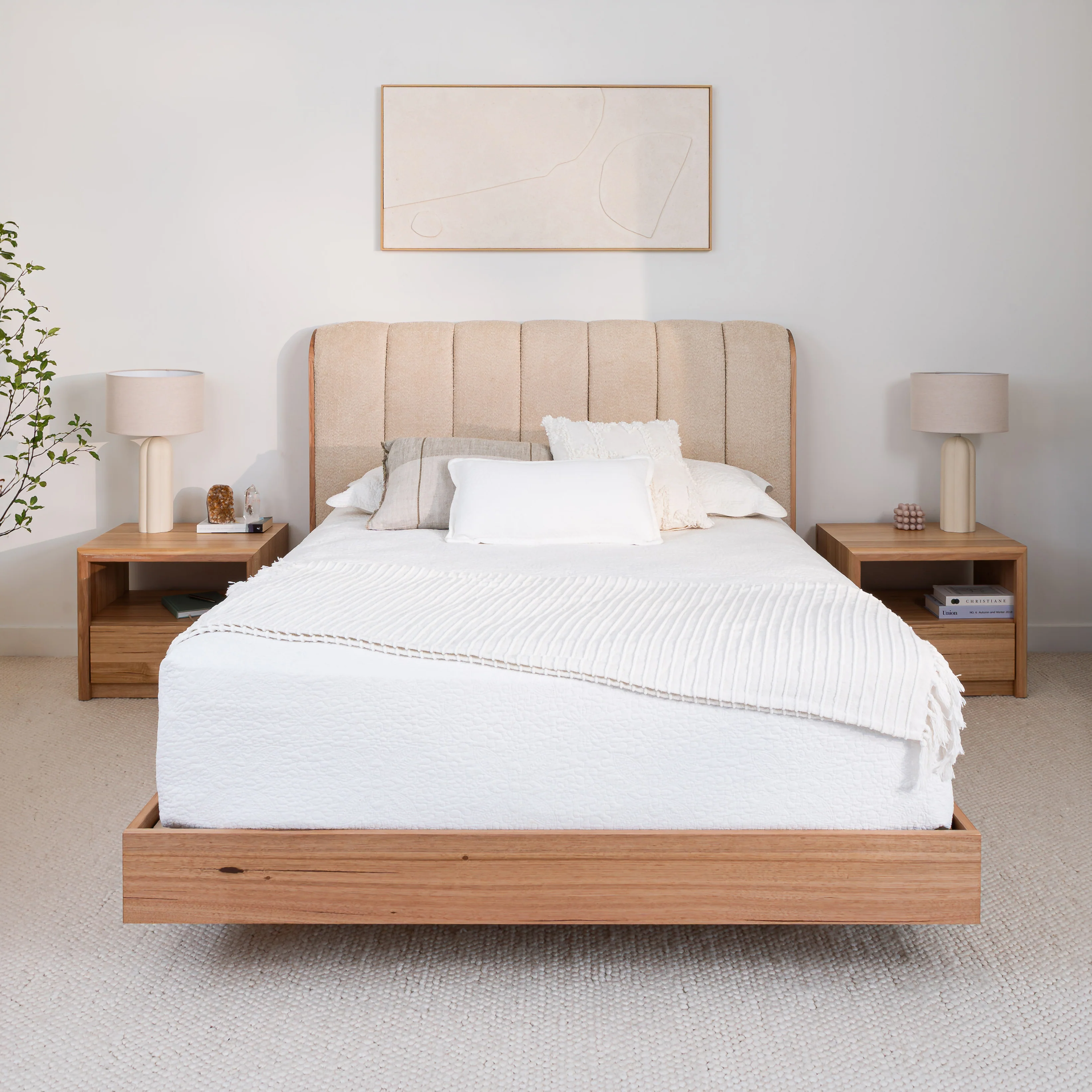 Yakka Cloud Tasmanian Oak Feature Grade Bed Frame - Image 8