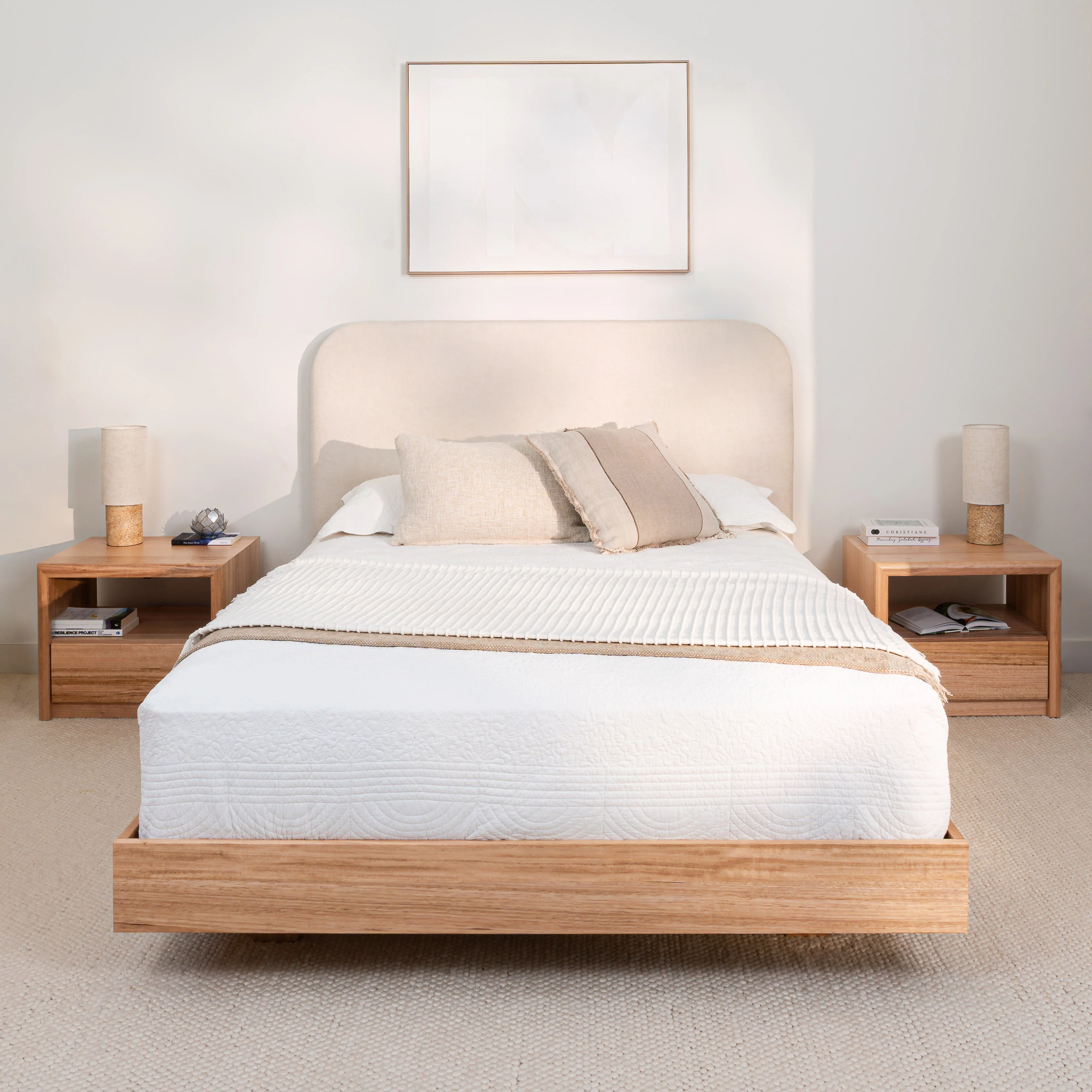 Yakka Curve Tasmanian Oak Feature Grade Bed Frame