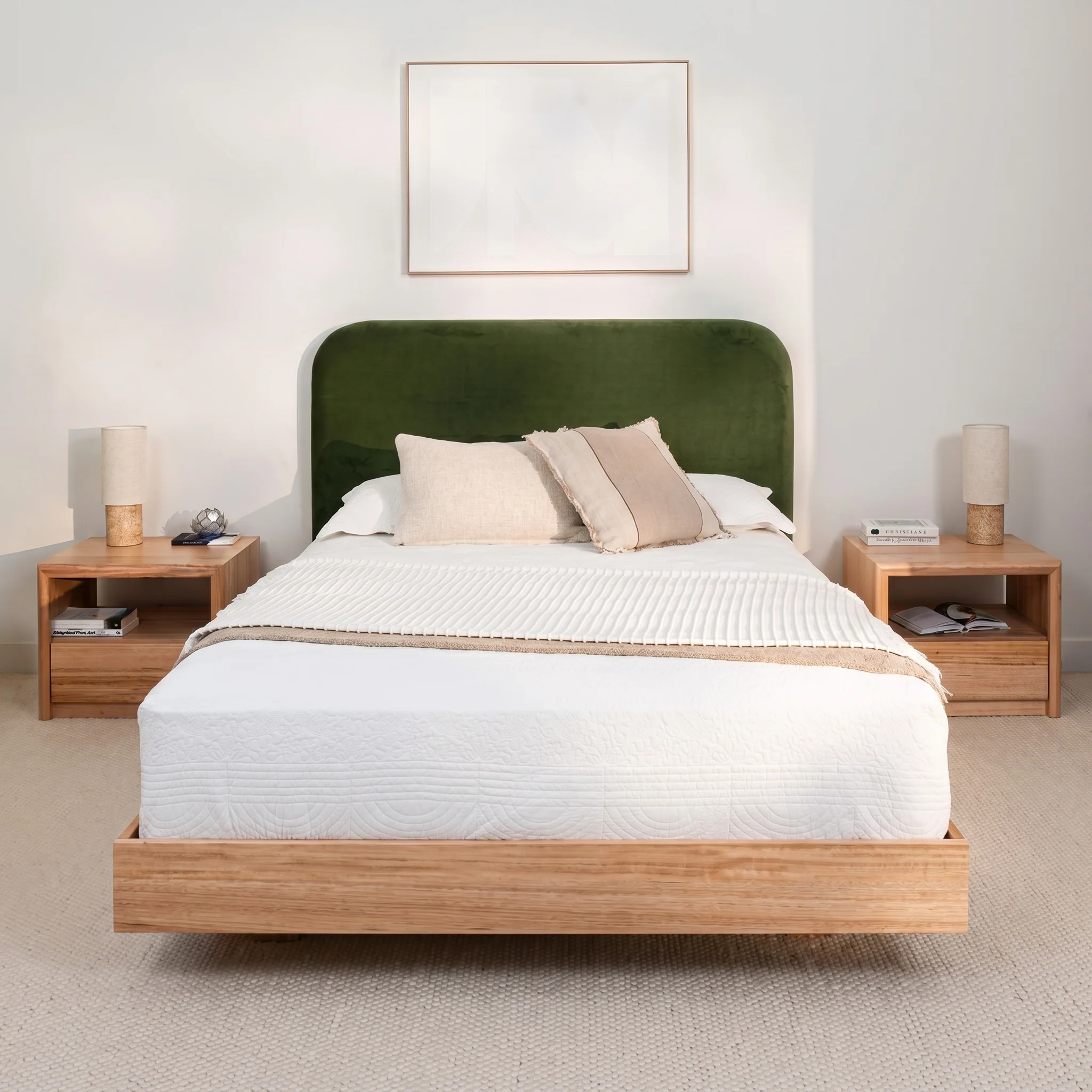 Yakka Curve Tasmanian Oak Feature Grade Bed Frame - Image 11