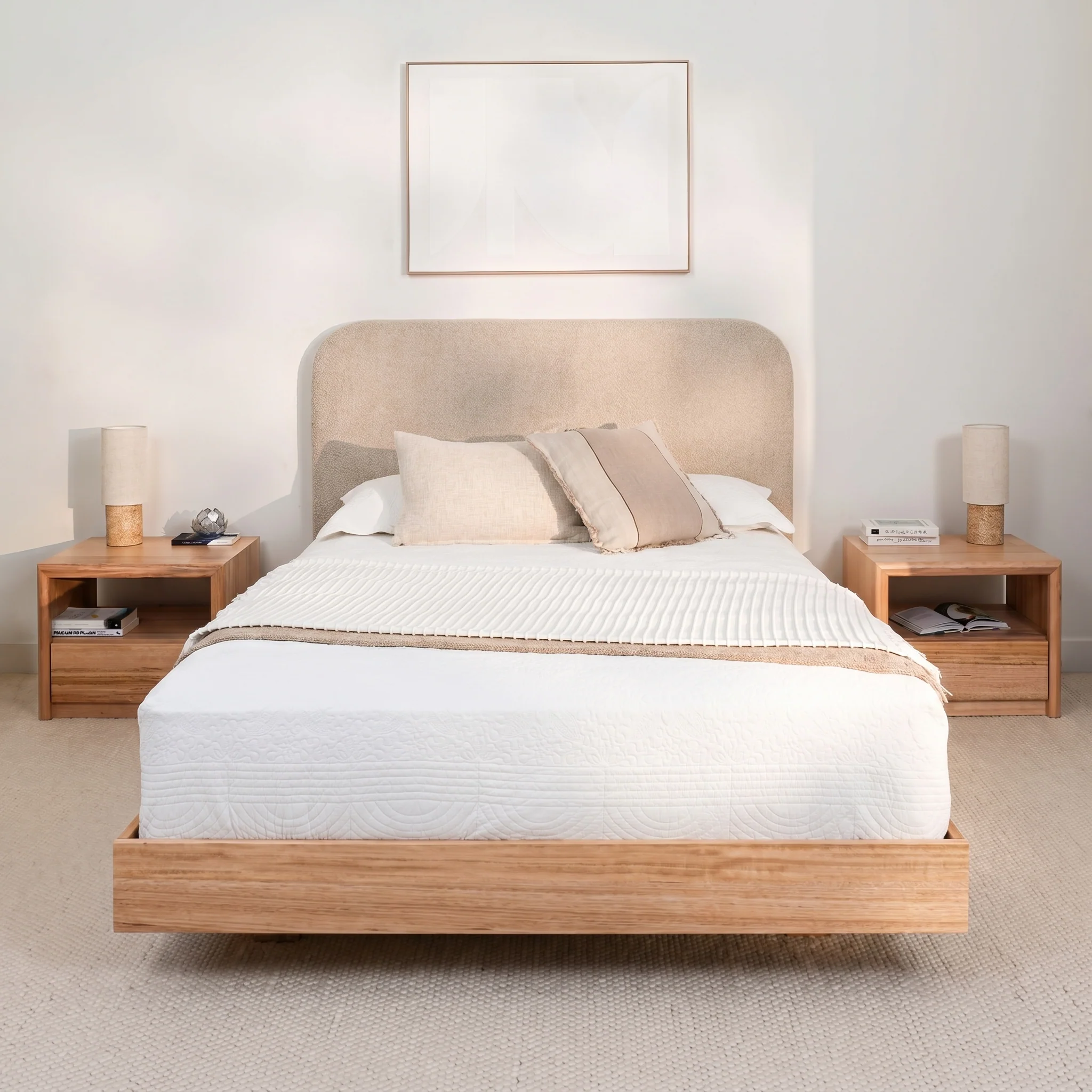 Yakka Curve Tasmanian Oak Feature Grade Bed Frame - Image 13