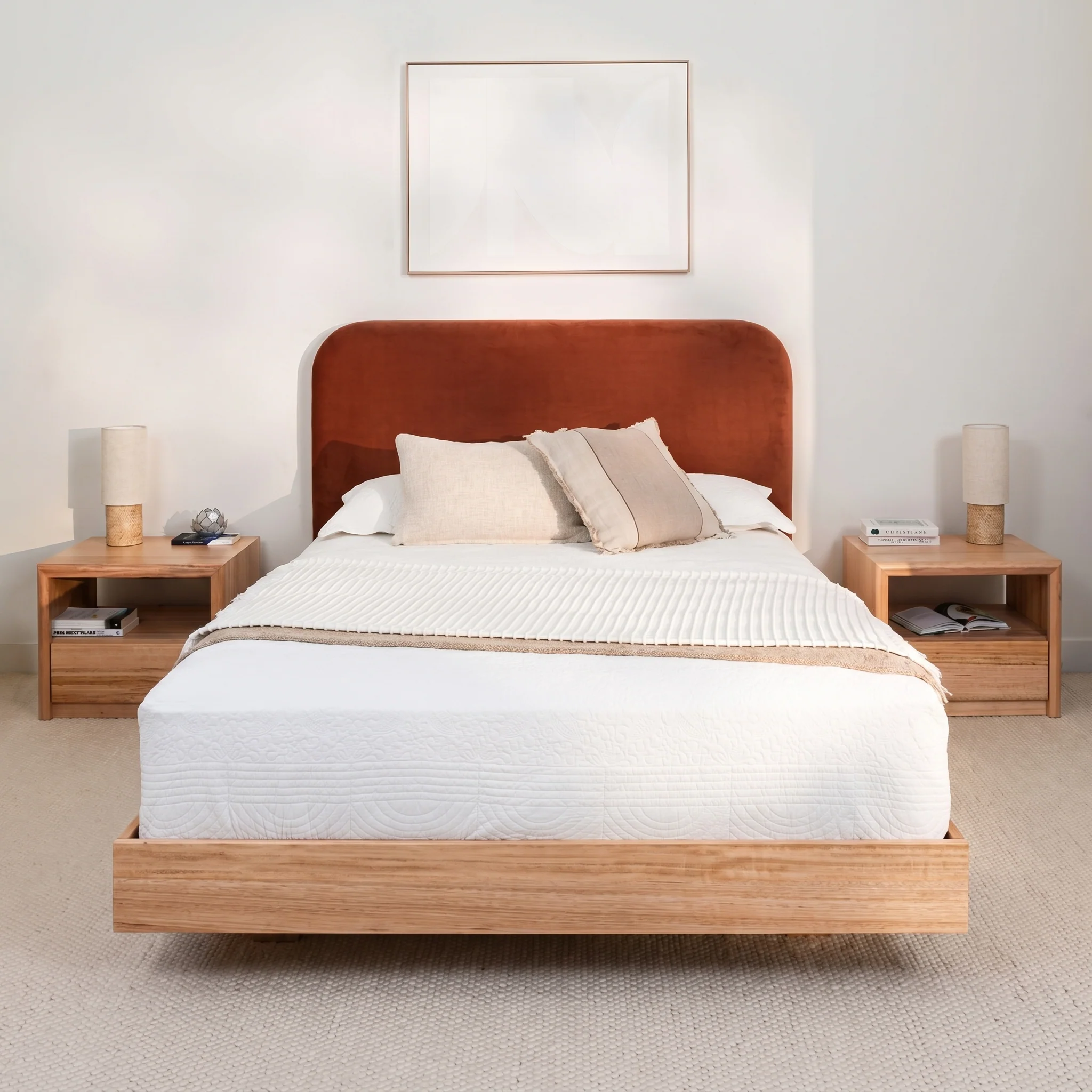 Yakka Curve Tasmanian Oak Feature Grade Bed Frame - Image 14