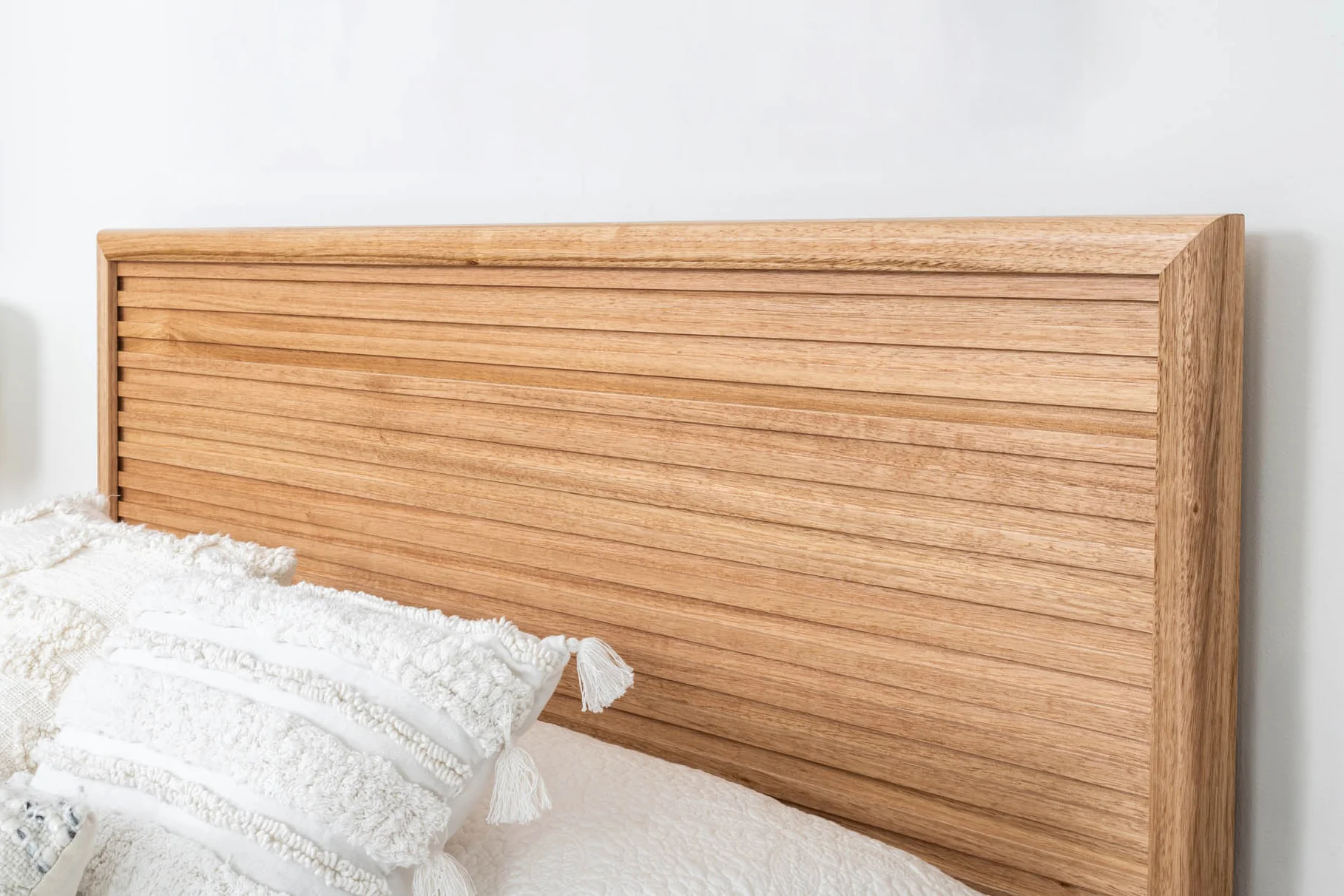 Yakka Luna Headboard Tasmanian Oak Floating Bed Frame - Image 7