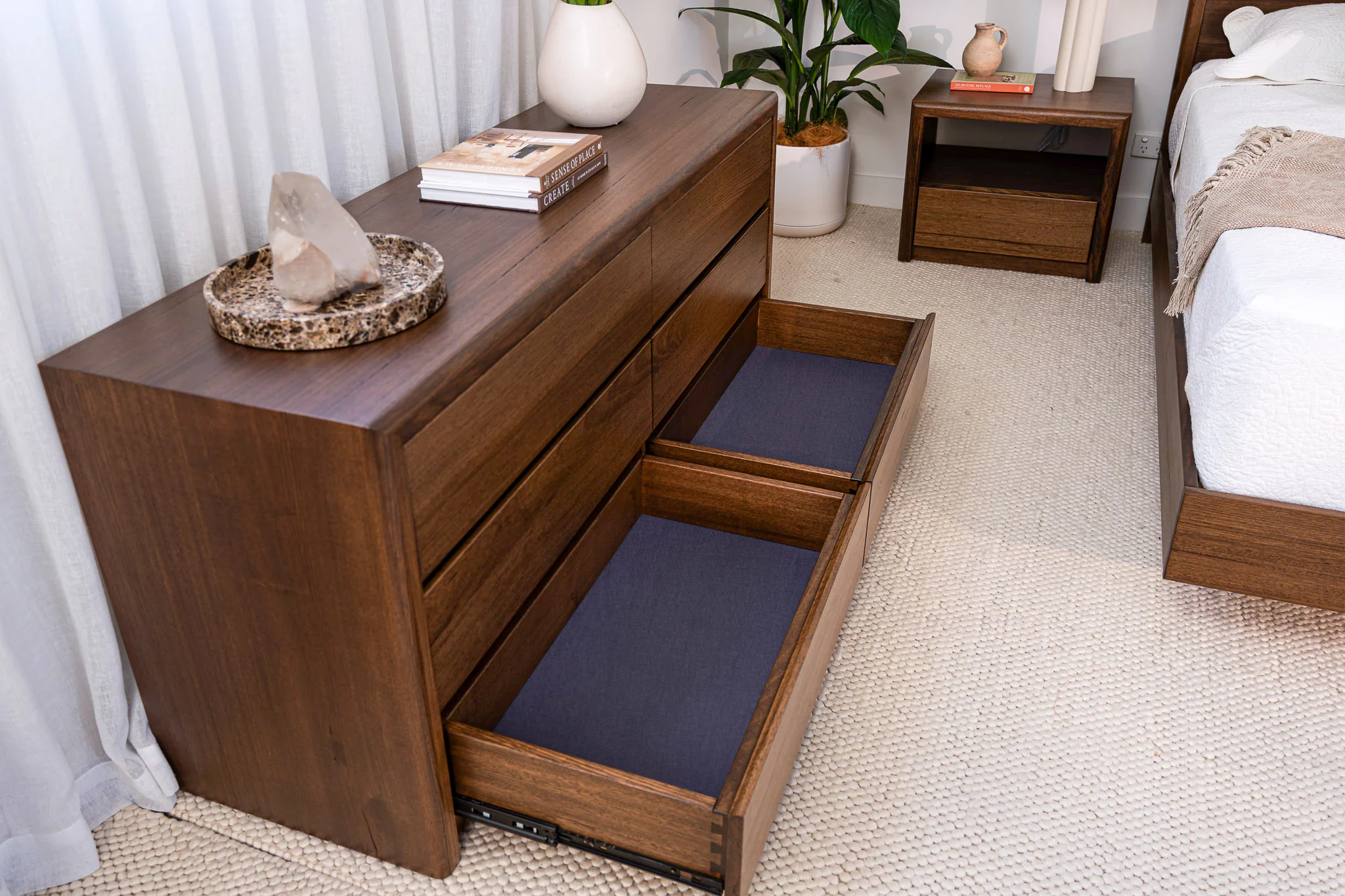 Yakka Tasmanian Oak Dresser Feature Grade (Smoked Walnut Stain) - Image 7