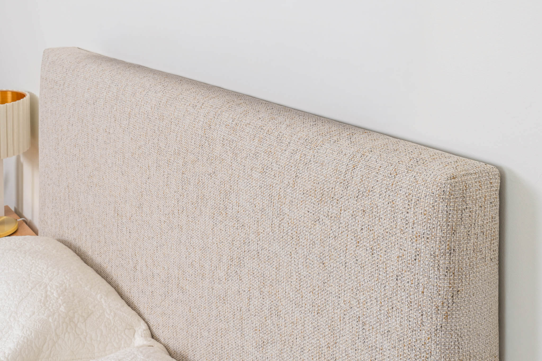 Yakka Upholstered Headboard Tasmanian Oak Bed Frame - Image 8